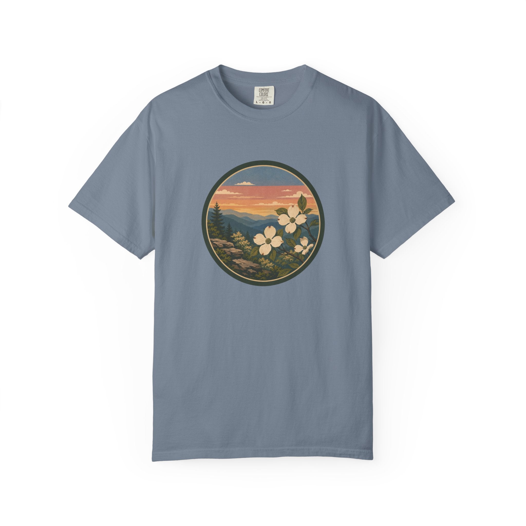 Scenic Dogwood Bloom Sunset T-Shirt