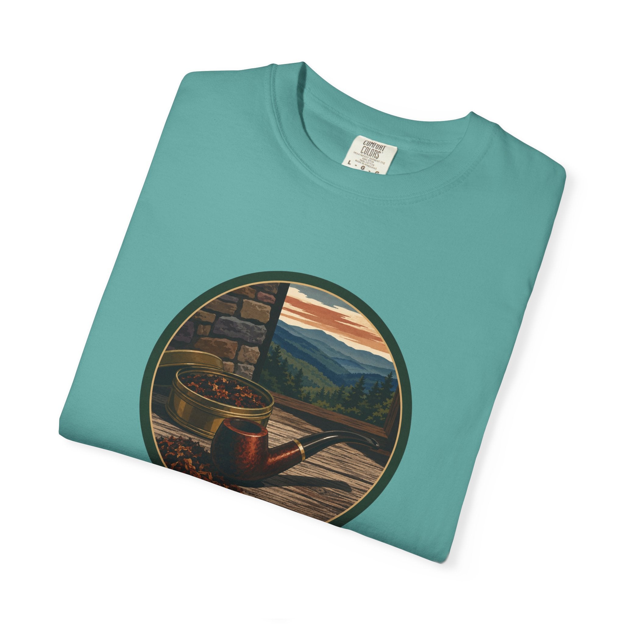 Vintage Tobacco Pipe Circle T-Shirt