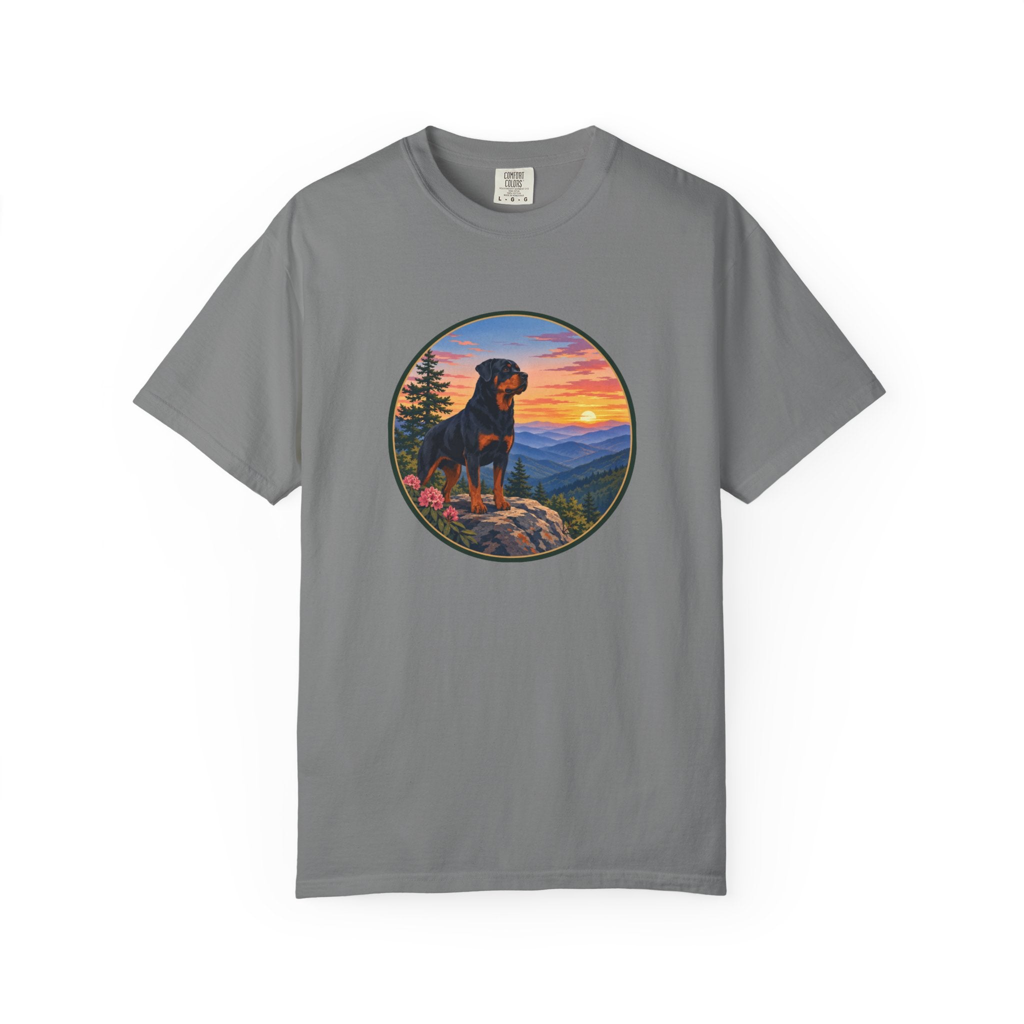 Rottweiler Mountain Sunset T-Shirt