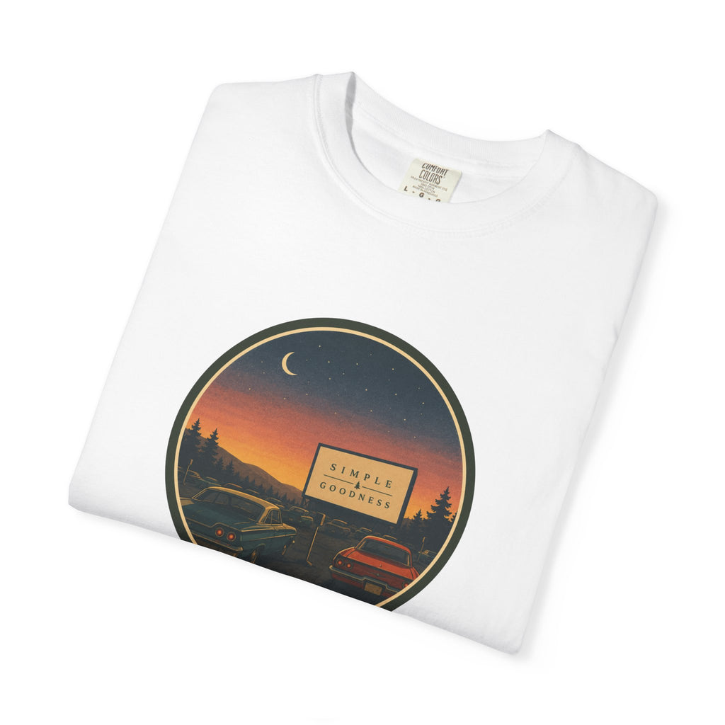 Vintage Drive-In Movie T-Shirt — Scenic Retro Outdoors Tee