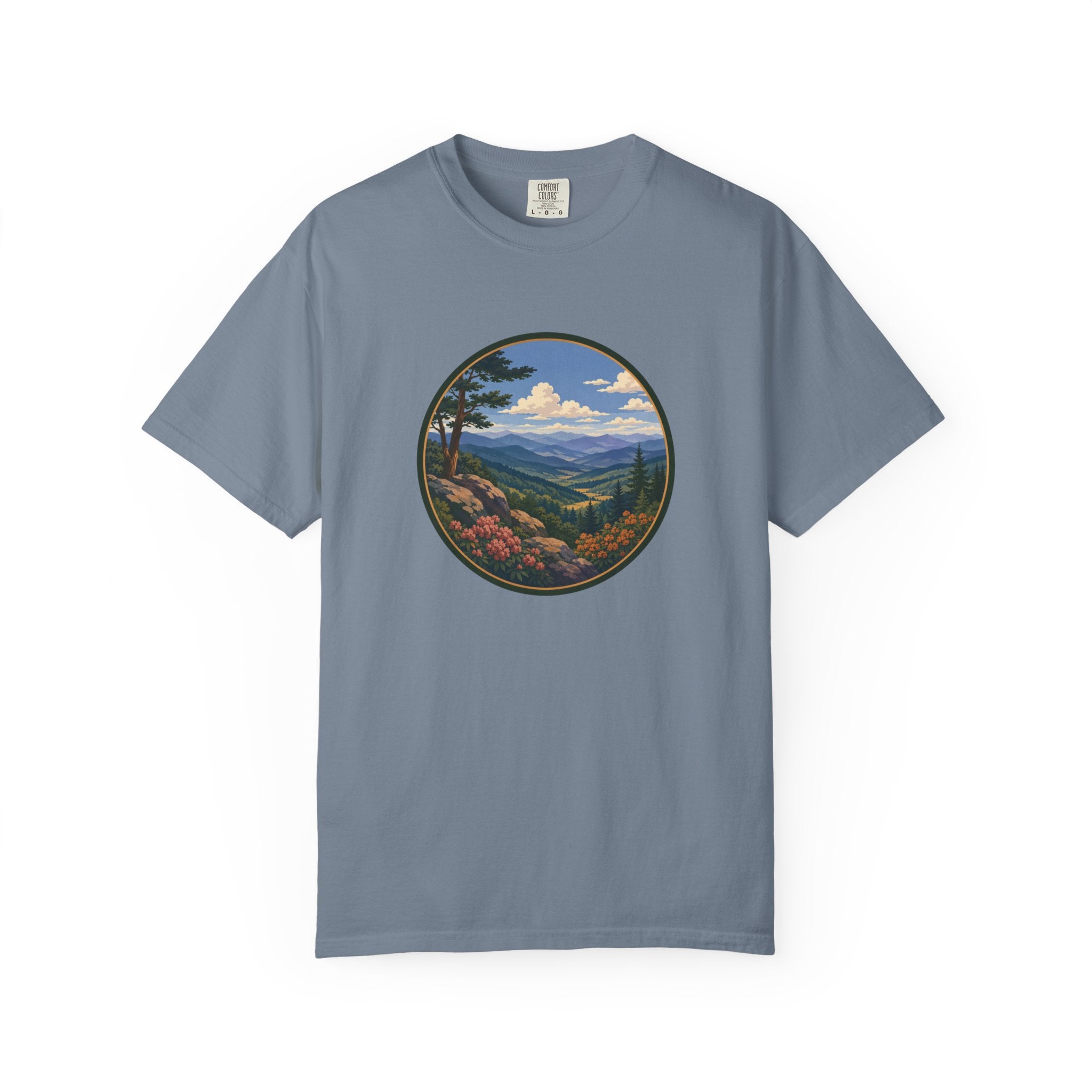Beautiful Blue Ridge Mountain T-Shirt — Scenic Mountain Landscape Graphic Tee