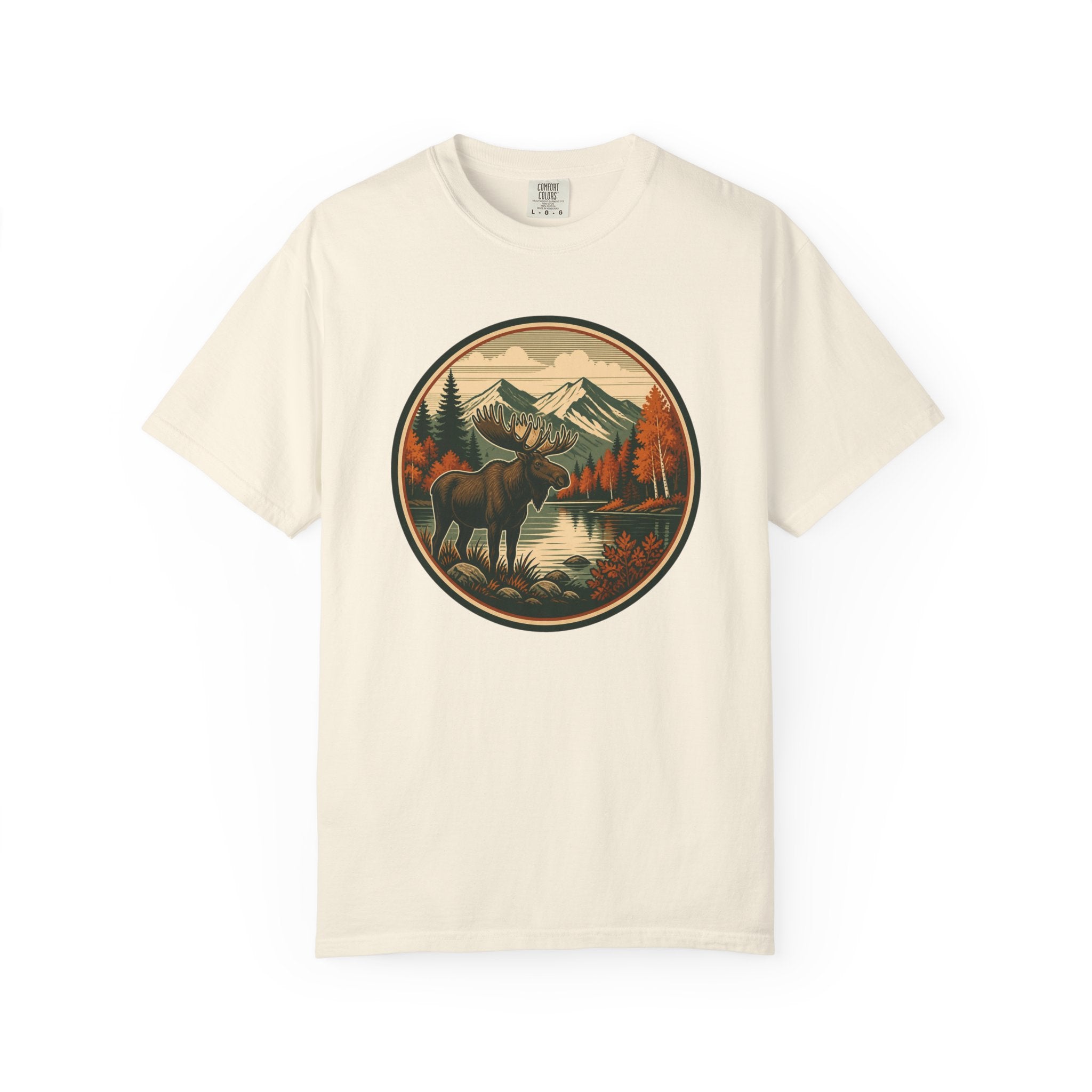 Moose Mountain Scenic T‑Shirt — Vintage Wilderness Camp Tee