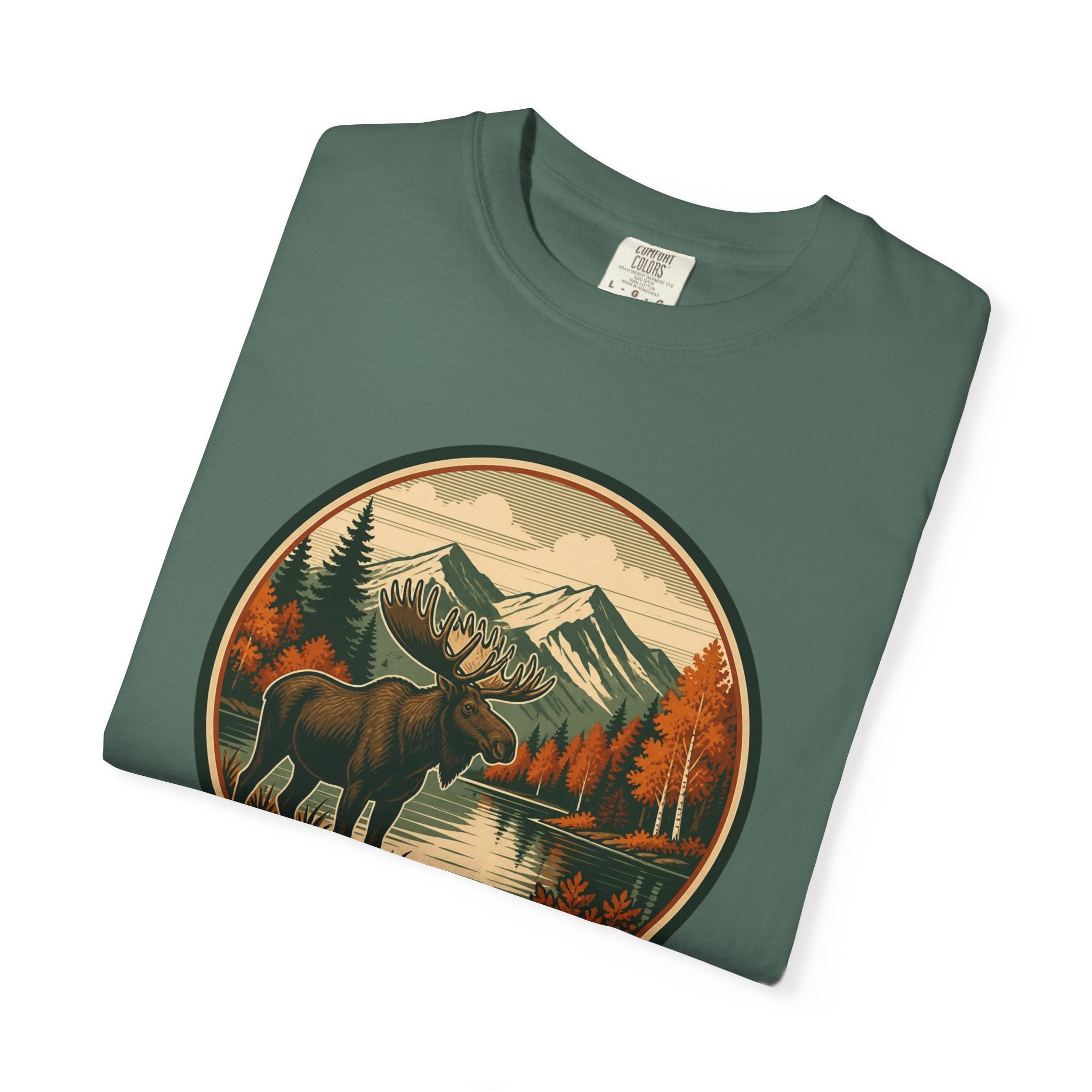 Moose Mountain Scenic T‑Shirt — Vintage Wilderness Camp Tee