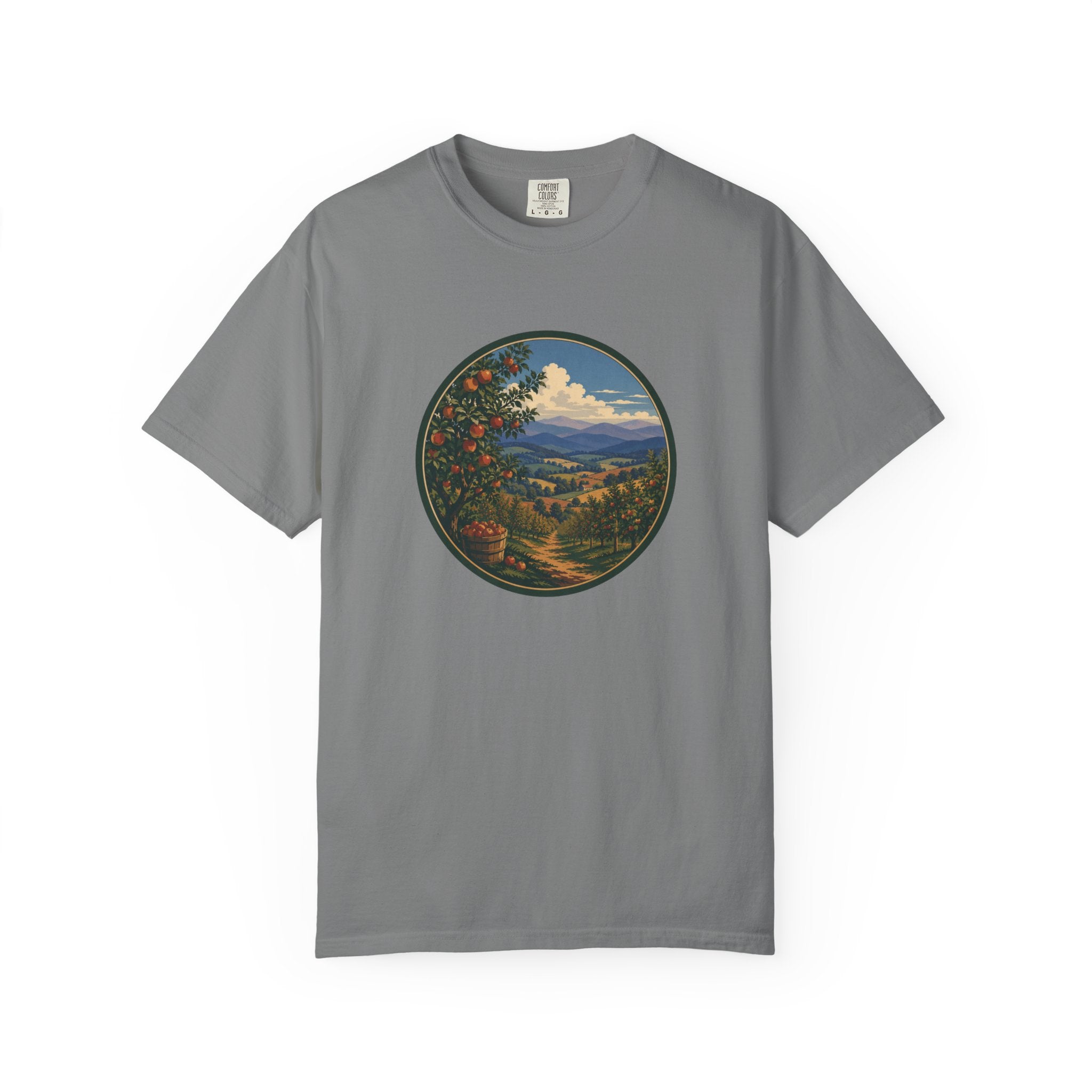 Scenic Apple Orchard Landscape T-Shirt