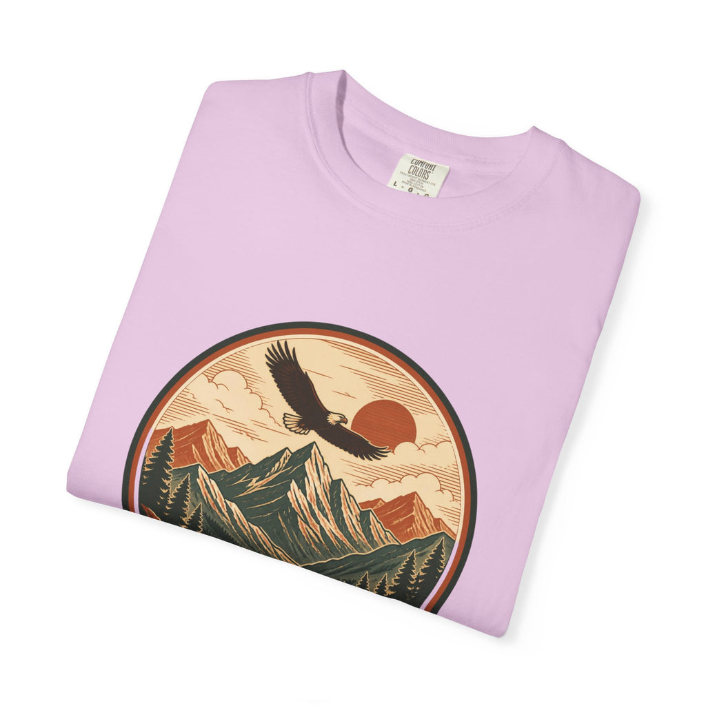 Vintage Mountain Eagle T-Shirt — Retro Outdoor Nature Graphic Tee