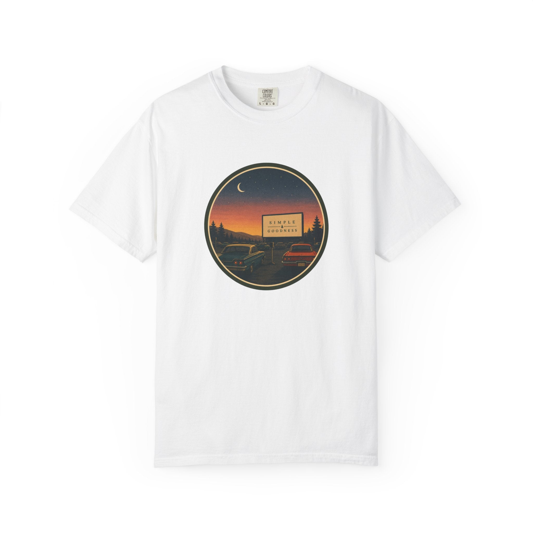 Vintage Drive-In Movie T-Shirt — Scenic Retro Outdoors Tee