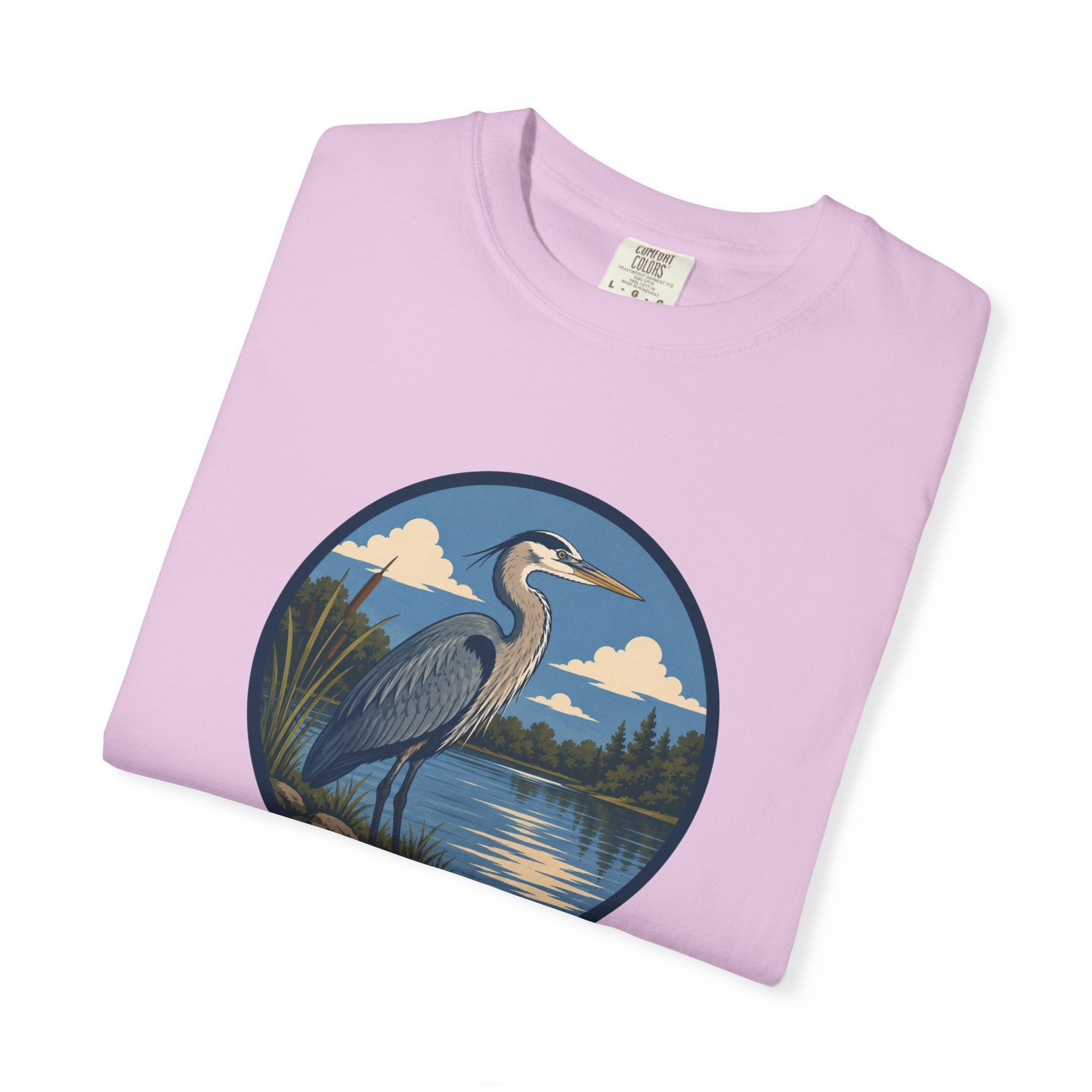 Heron Lake T-Shirt — Scenic Wildlife Nature Tee