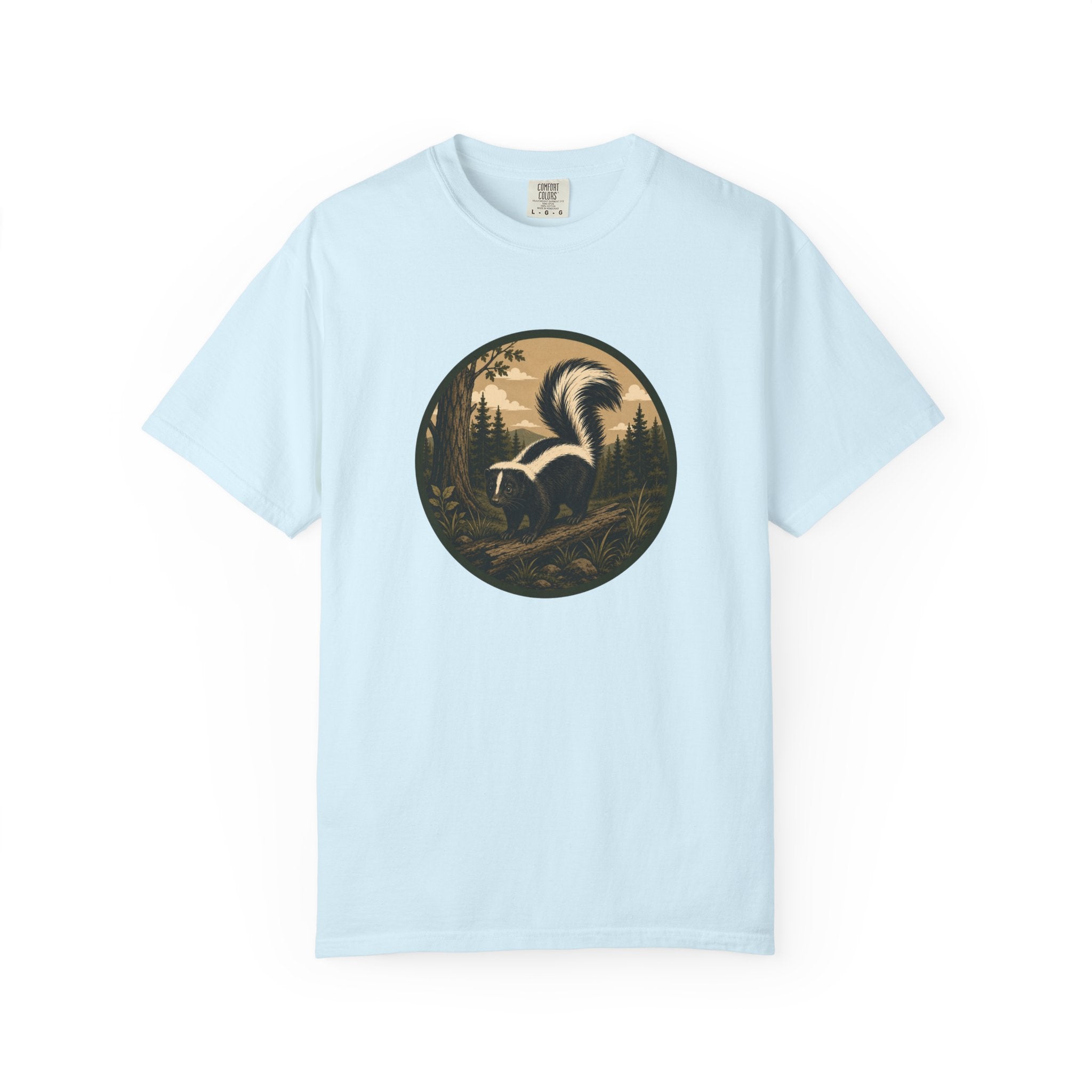 Skunk Forest T-Shirt — Vintage Woodland Wildlife Tee