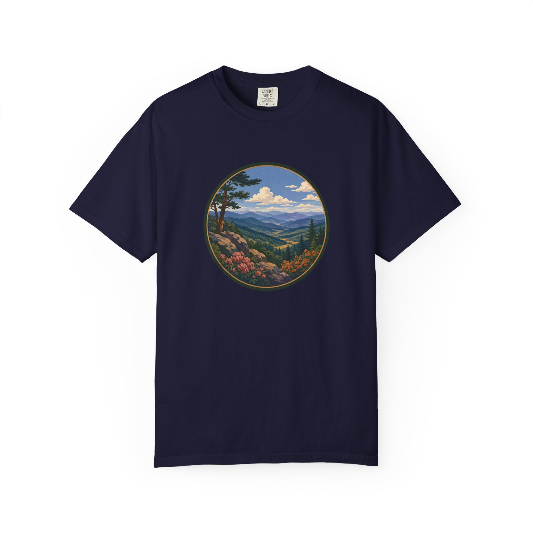 Beautiful Blue Ridge Mountain T-Shirt — Scenic Mountain Landscape Graphic Tee