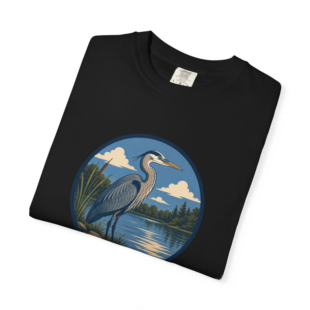 Heron Lake T-Shirt — Scenic Wildlife Nature Tee