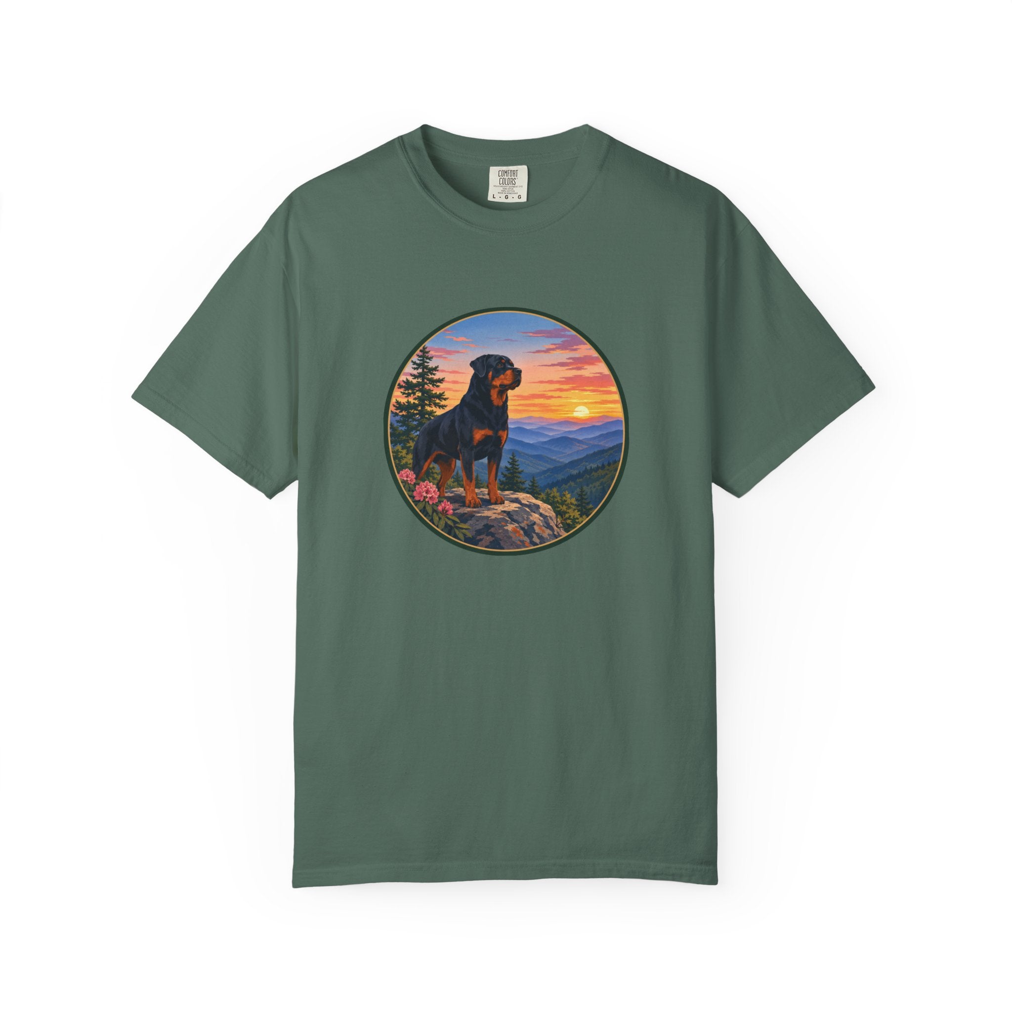 Rottweiler Mountain Sunset T-Shirt