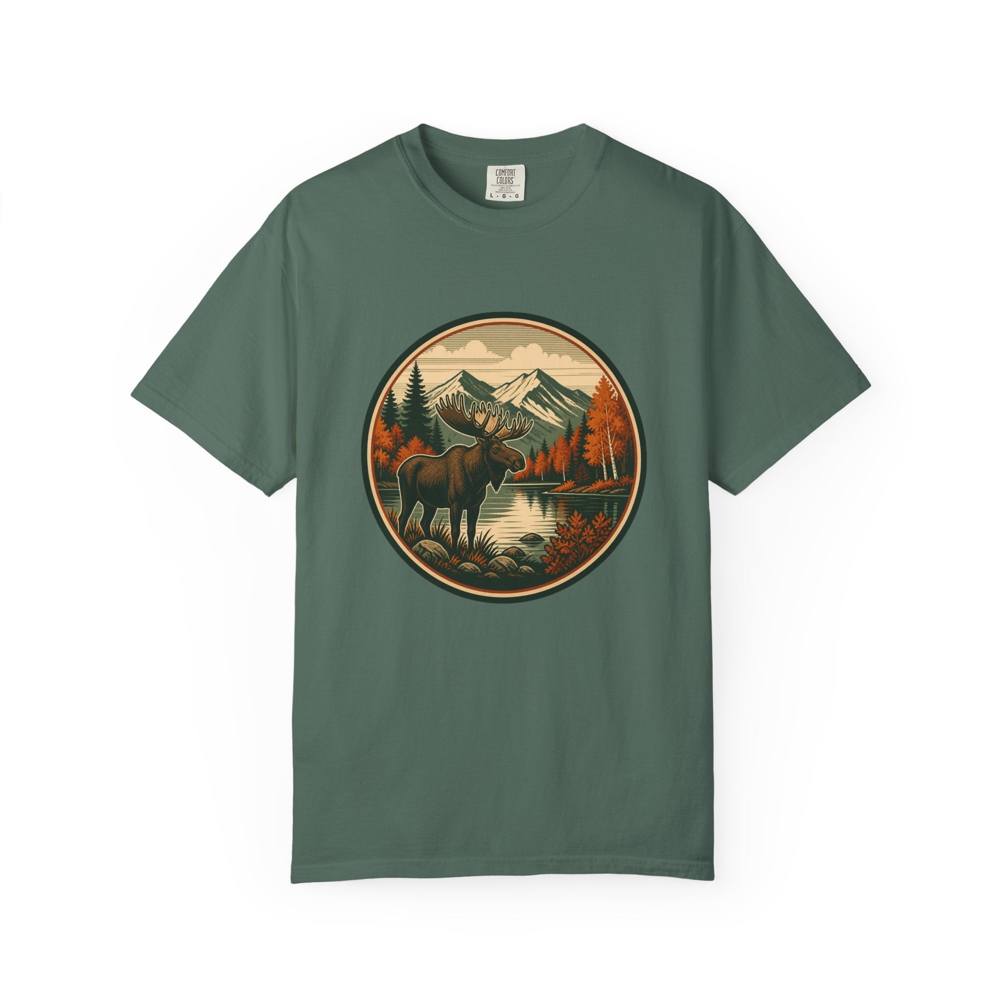 Moose Mountain Scenic T‑Shirt — Vintage Wilderness Camp Tee