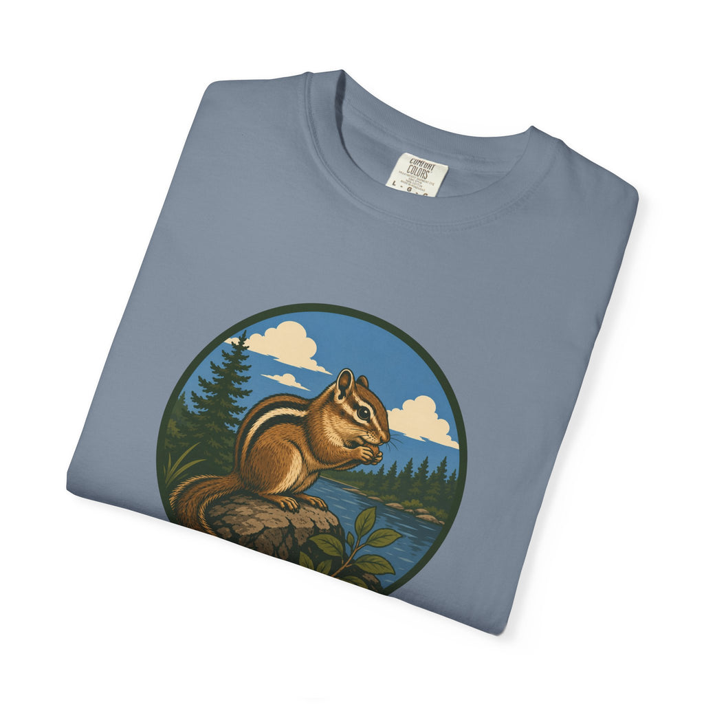 Chipmunk Nature T‑Shirt — Outdoorsy Woodland Wildlife Graphic Tee