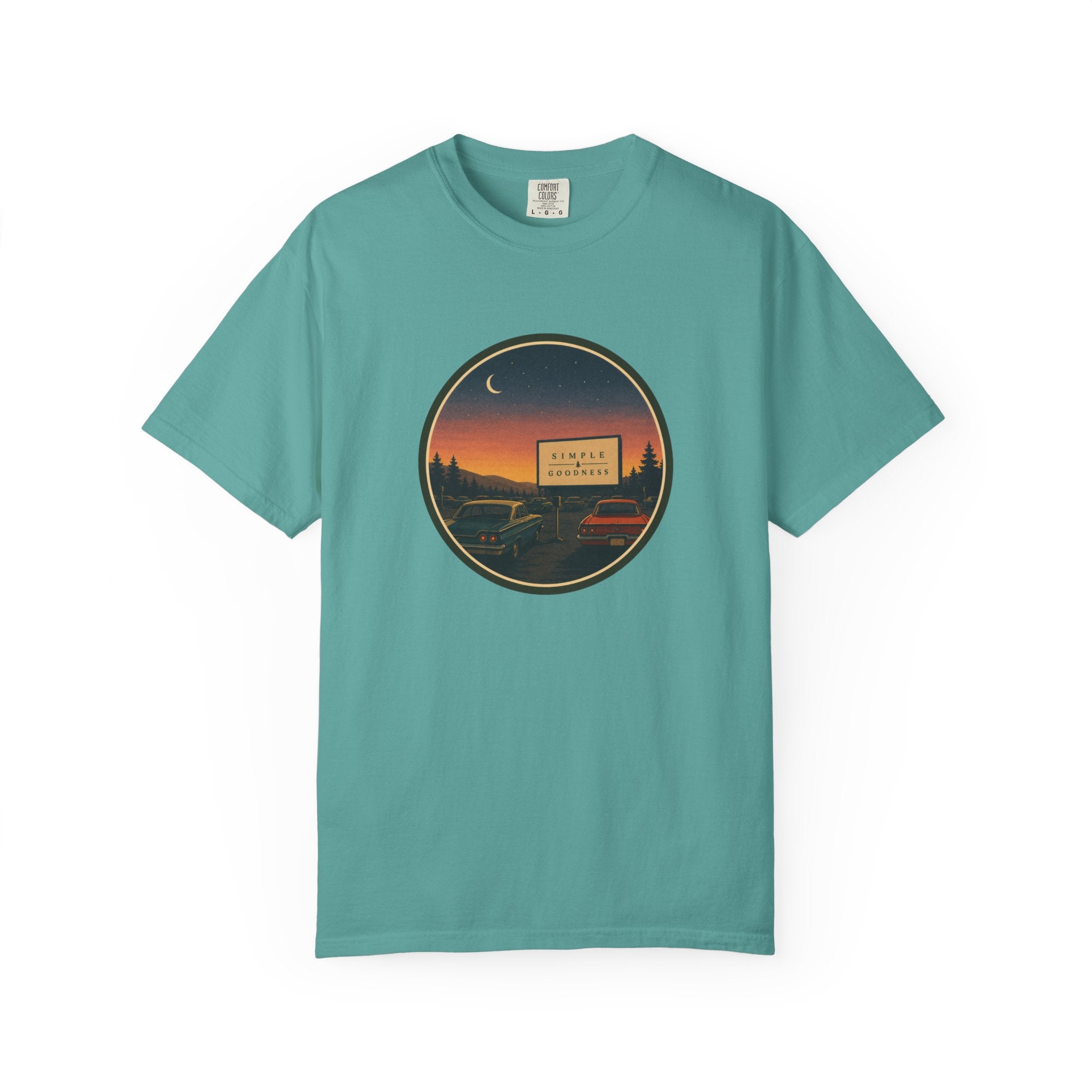 Vintage Drive-In Movie T-Shirt — Scenic Retro Outdoors Tee