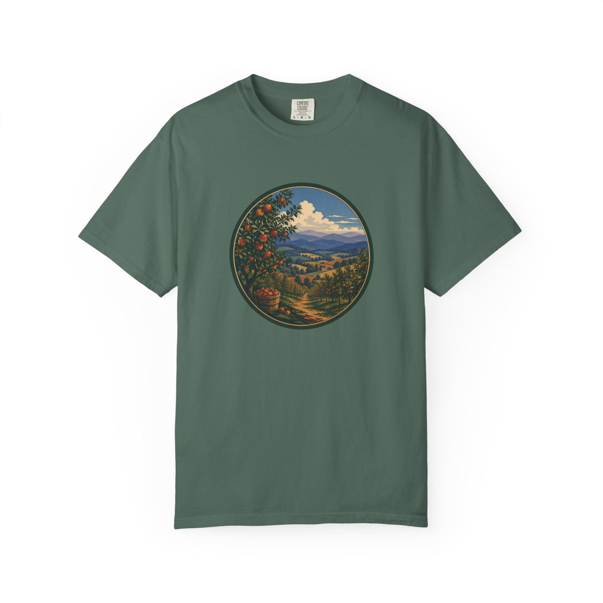 Scenic Apple Orchard Landscape T-Shirt