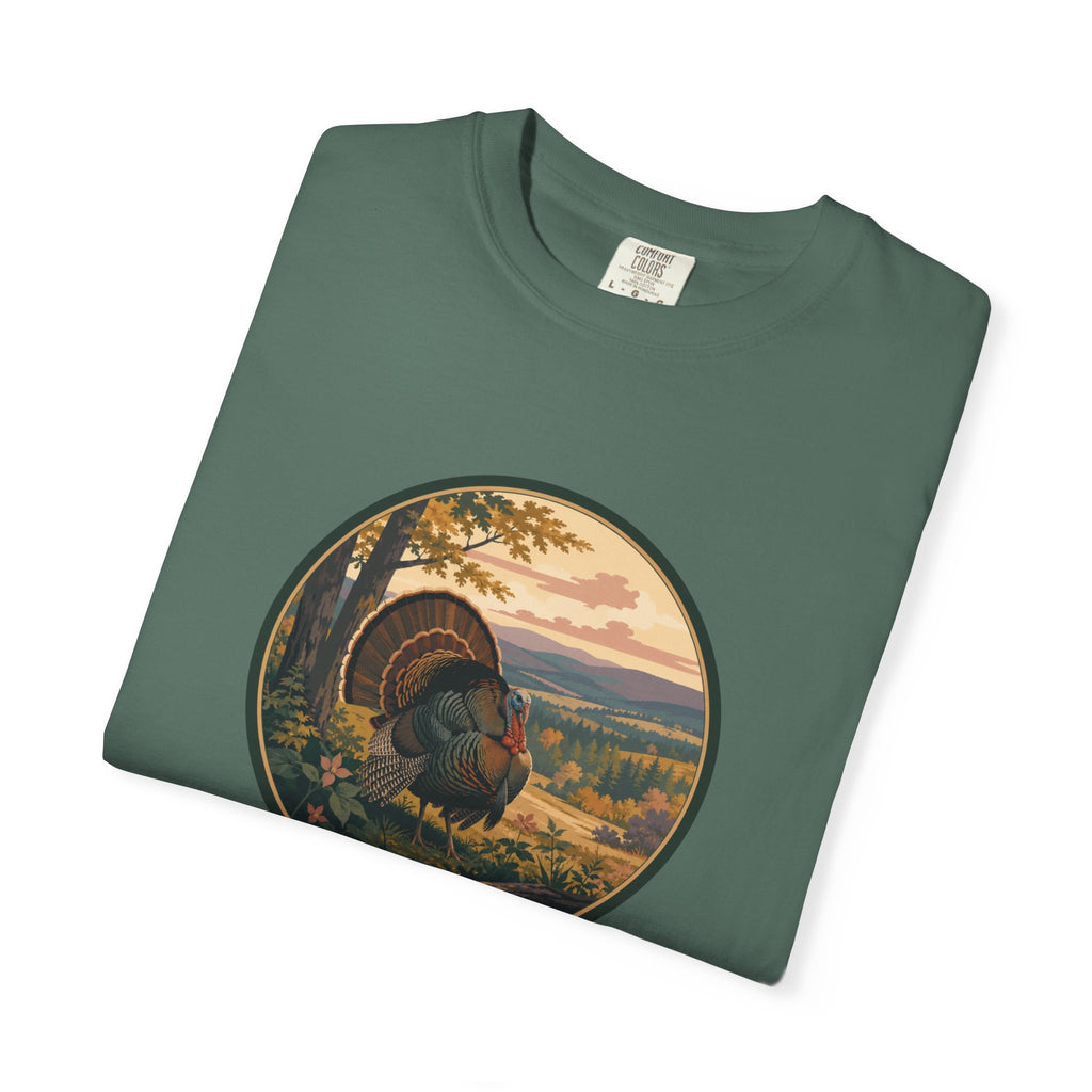 Fall Turkey T-Shirt — Vintage Wildlife Hunting Scene Tee