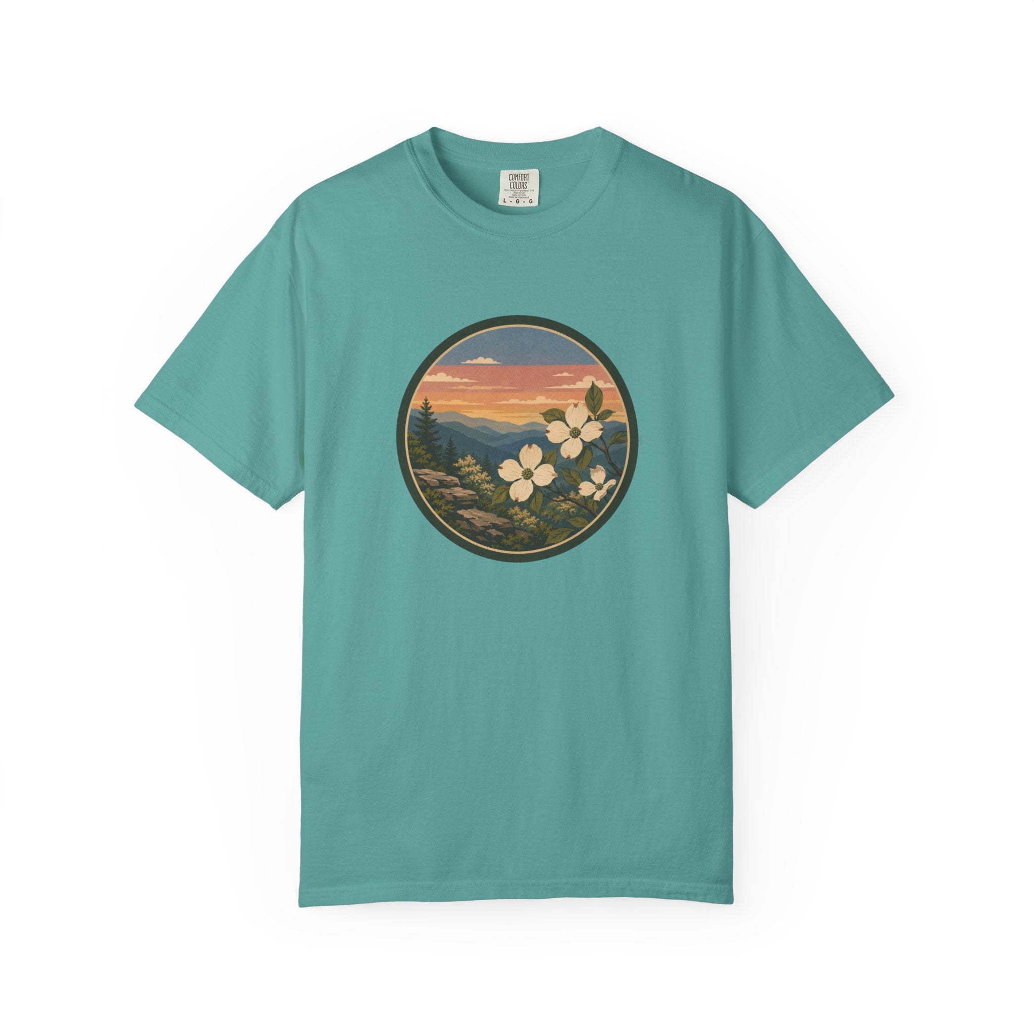 Scenic Dogwood Bloom Sunset T-Shirt