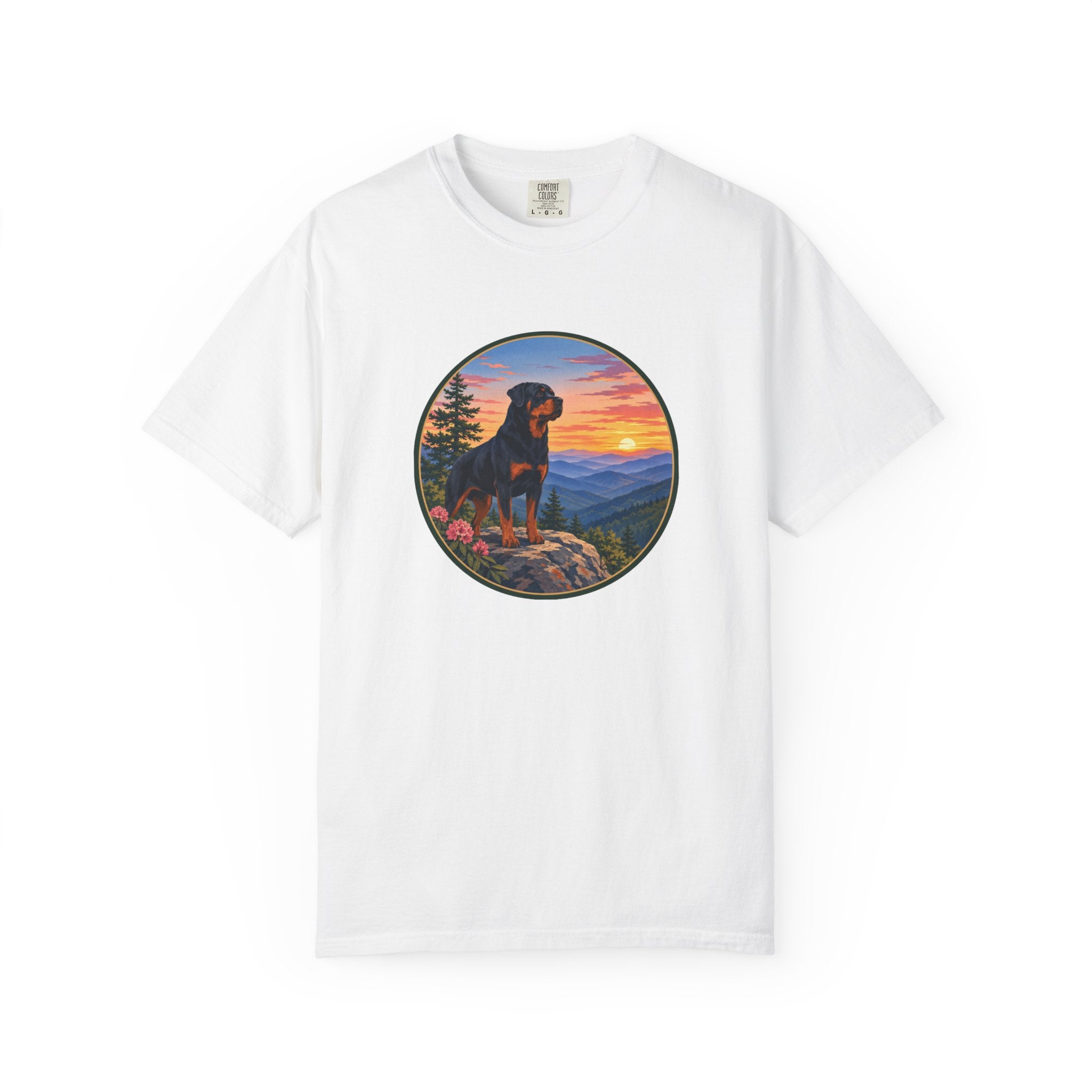 Rottweiler Mountain Sunset T-Shirt
