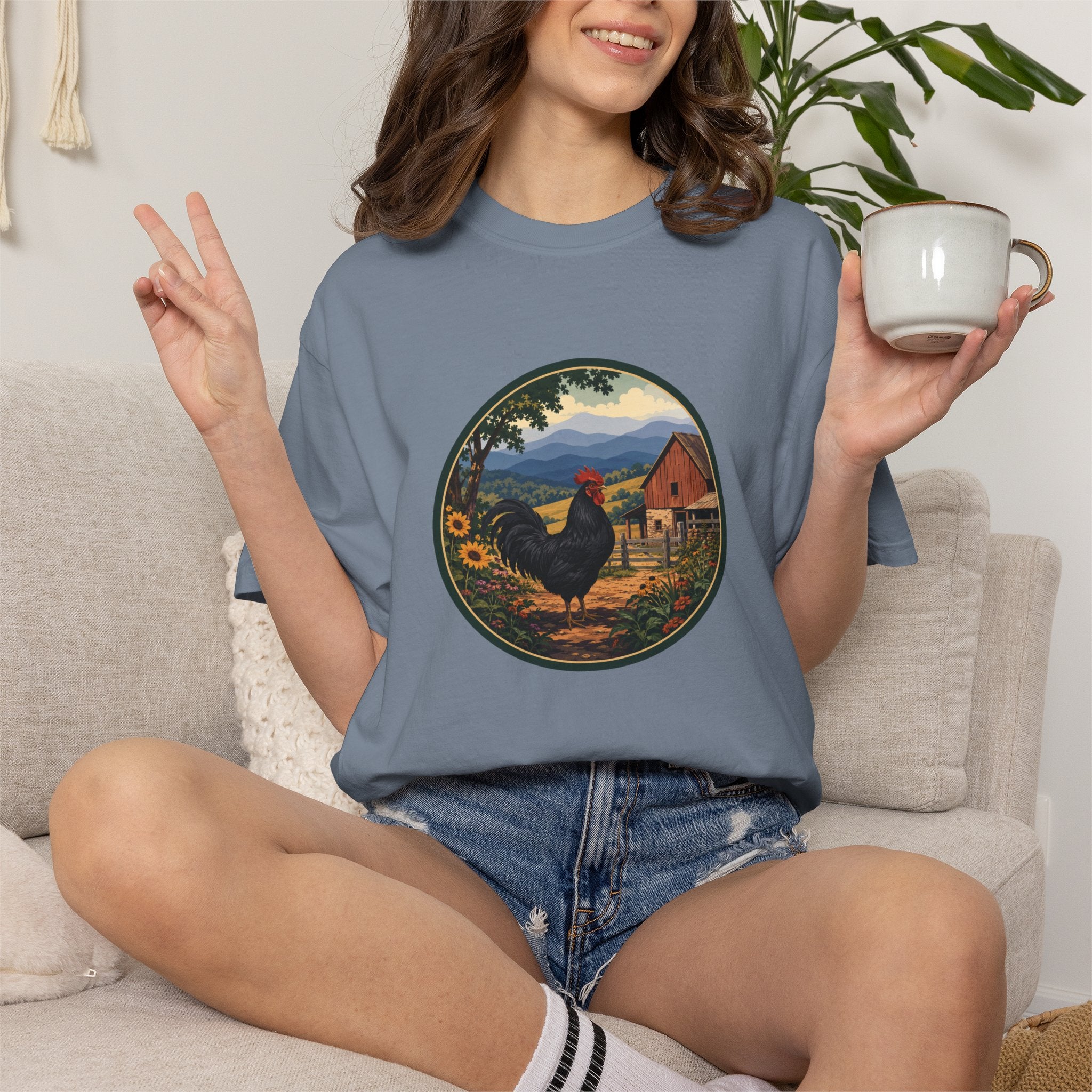 Rooster Farm Circle T-Shirt