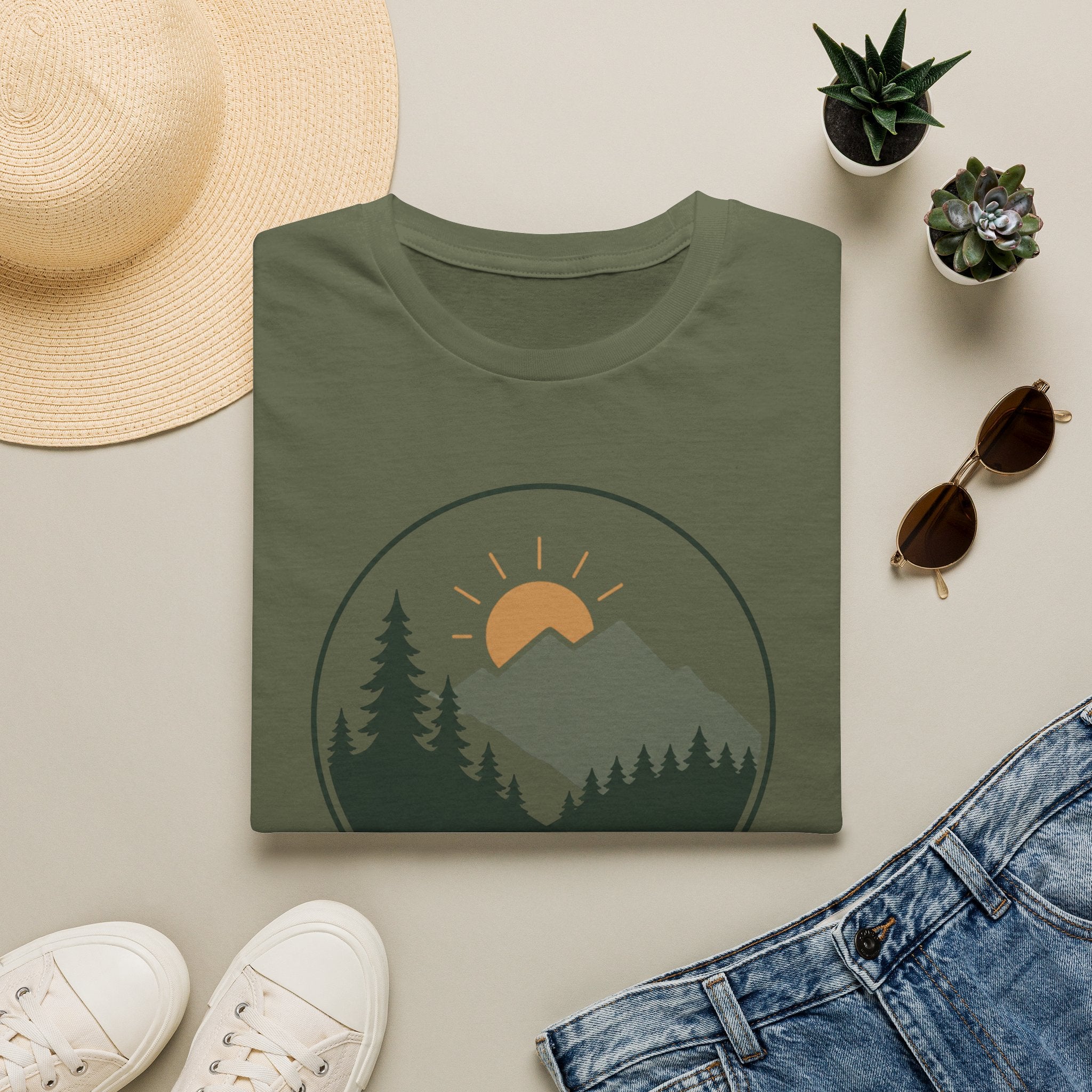 Mountain Sunrise T-Shirt — "Simple Goodness" Nature Graphic Tee