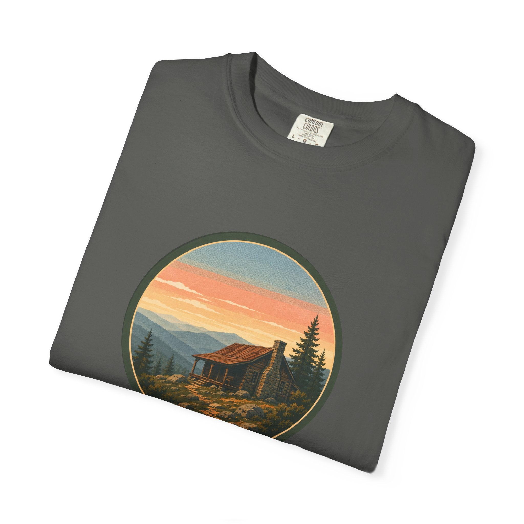 Sunset Cabin Mountain T-Shirt