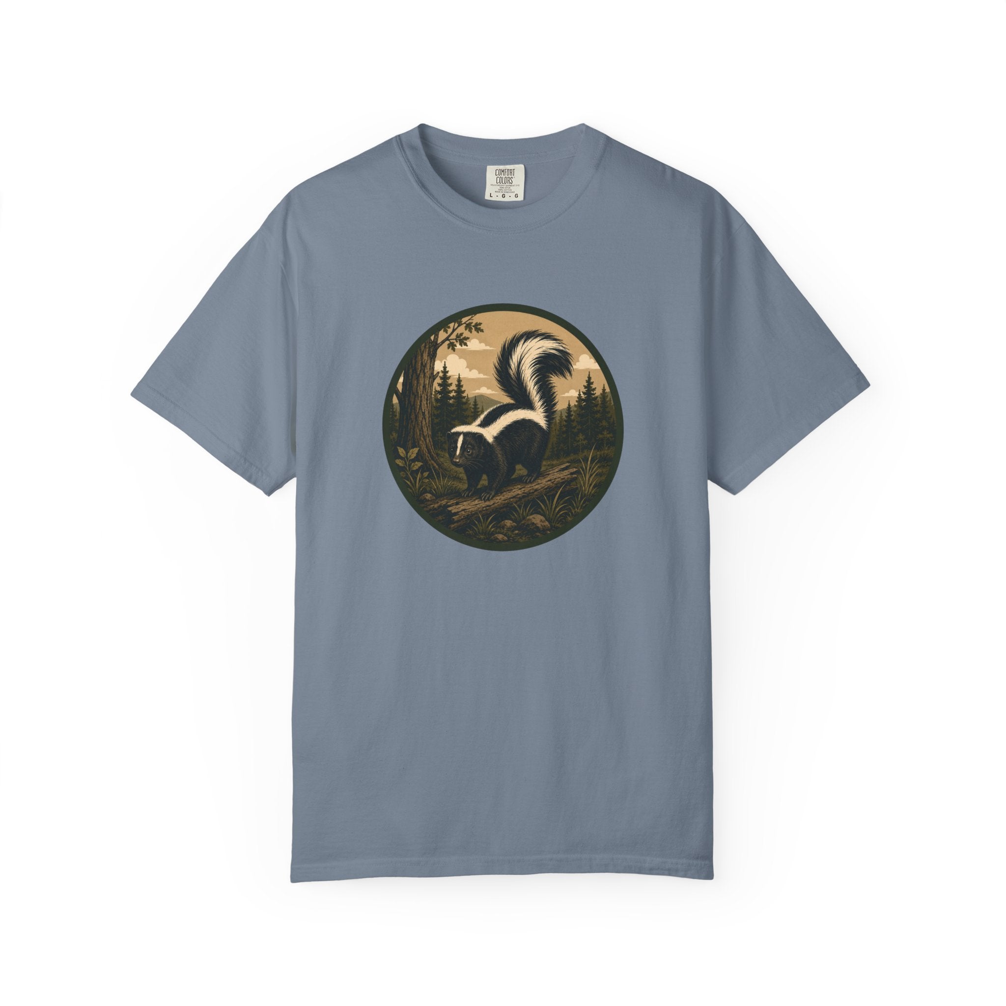 Skunk Forest T-Shirt — Vintage Woodland Wildlife Tee