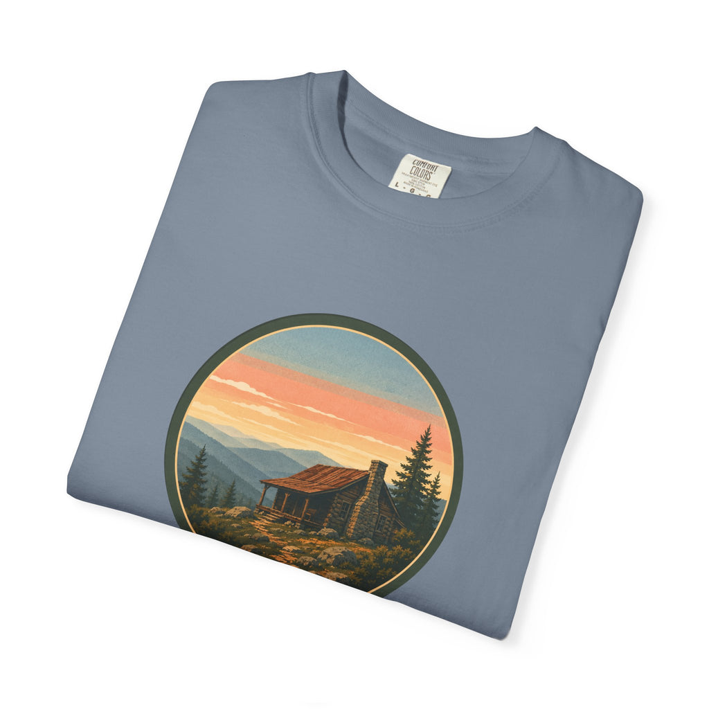 Sunset Cabin Mountain T-Shirt