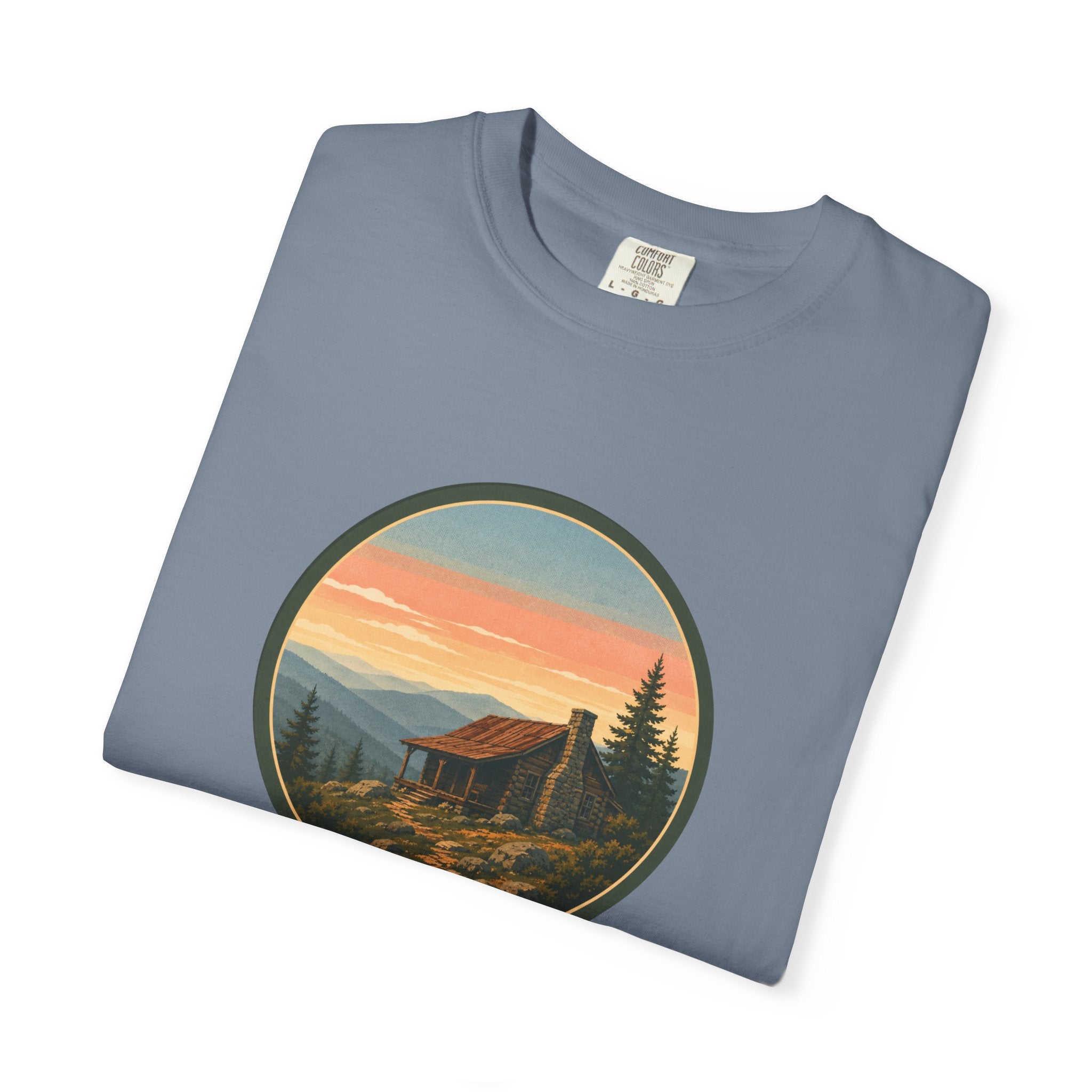 Sunset Cabin Mountain T-Shirt