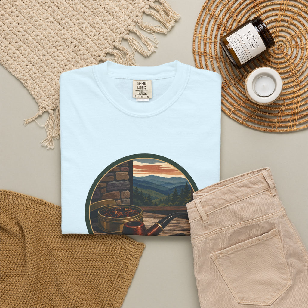 Vintage Tobacco Pipe Circle T-Shirt