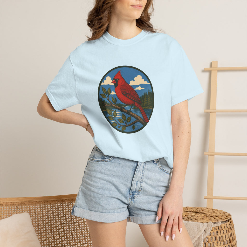 Cardinal Nature T-Shirt — Red Cardinal Bird Graphic Tee