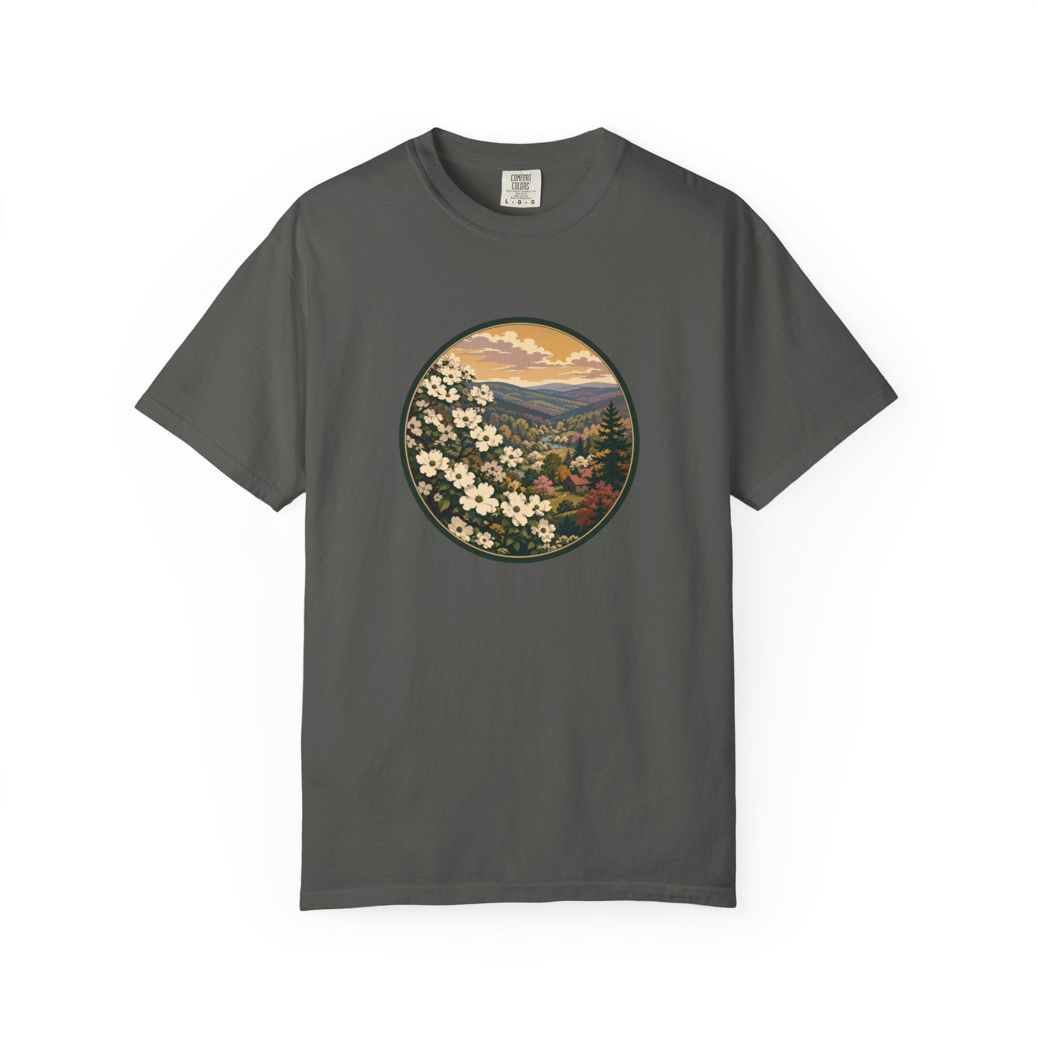 Blue Ridge Blooms T-Shirt — Vintage Wildflower Scenic Tee