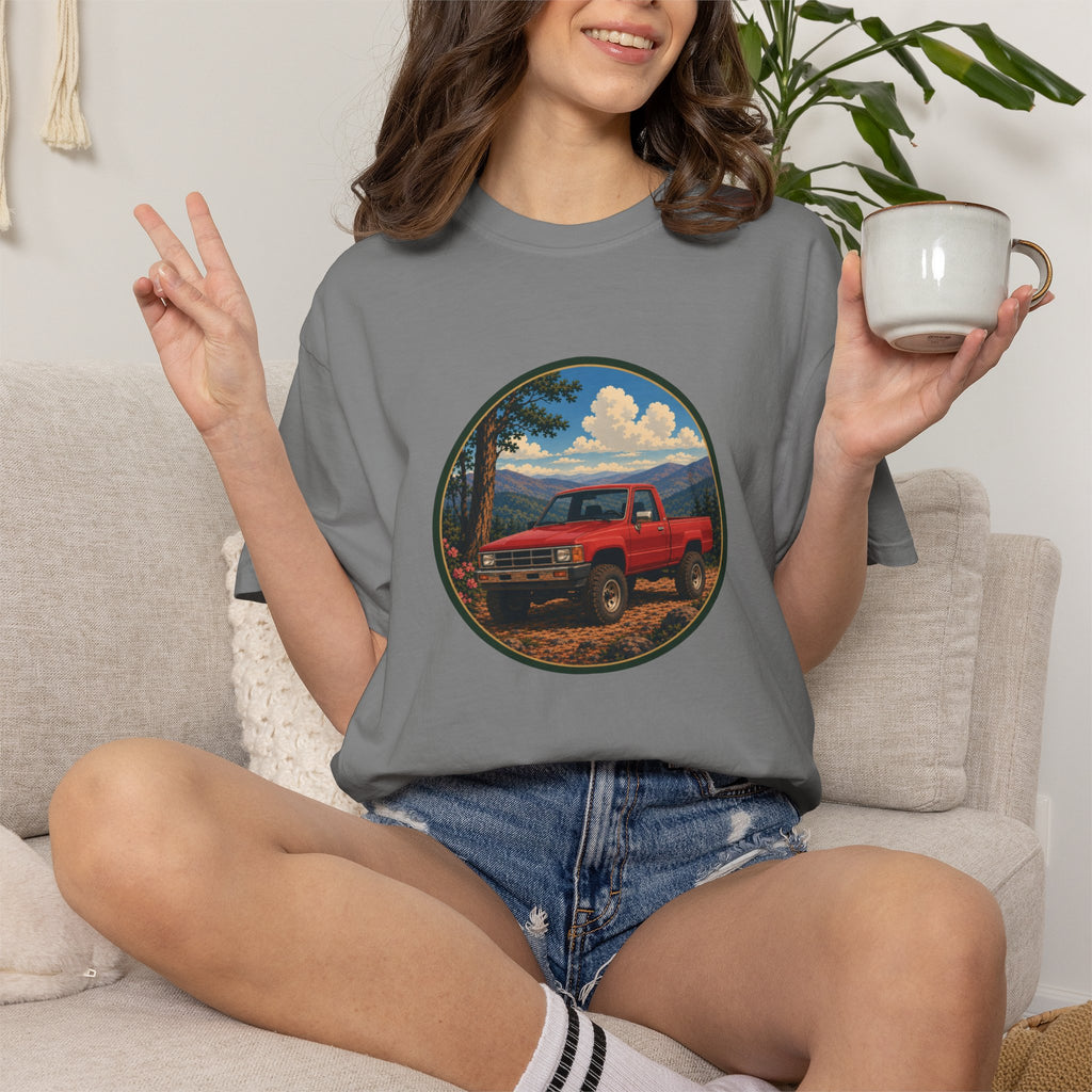 Adventure Truck T-Shirt — Vintage Red 4x4 Off-Road Graphic Tee