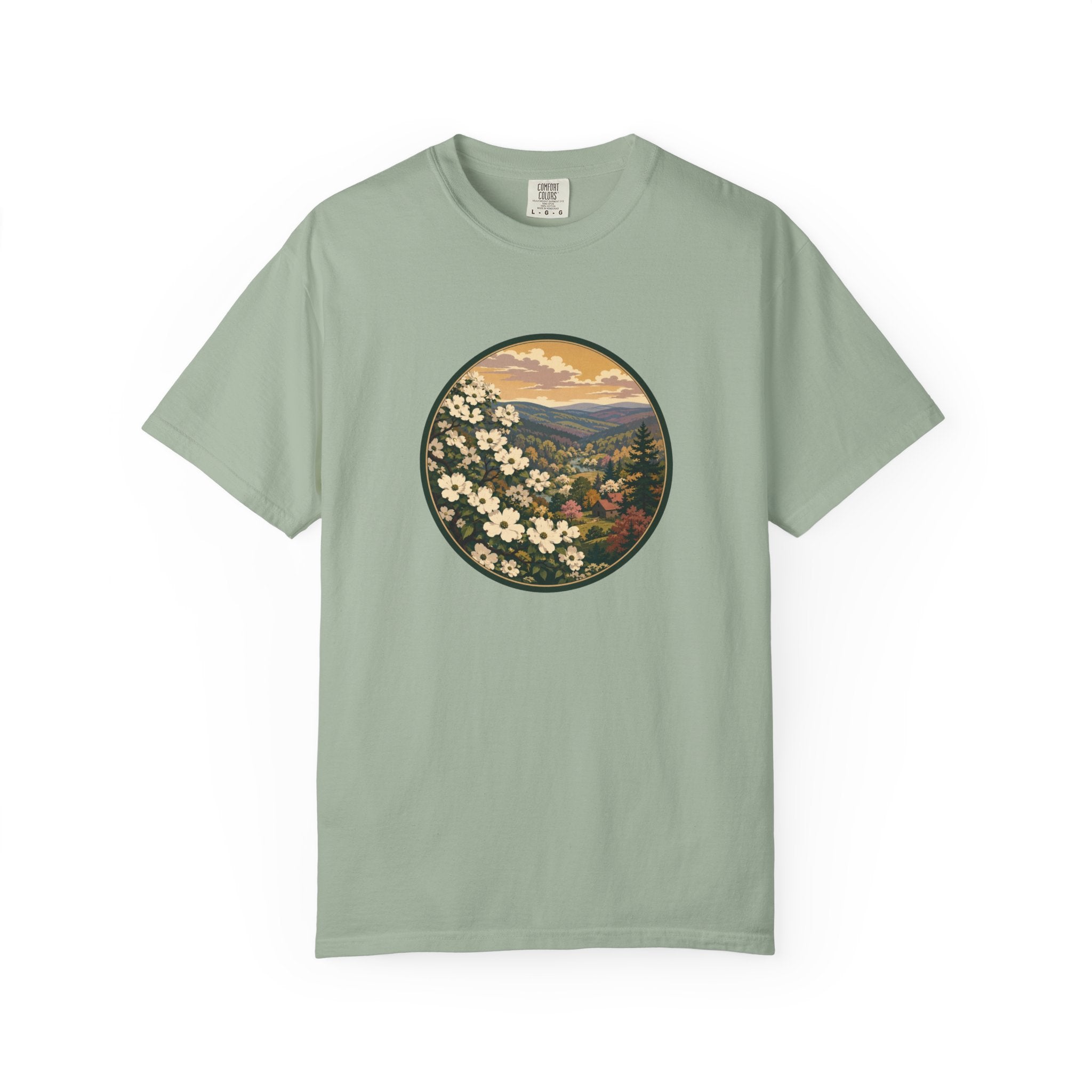 Blue Ridge Blooms T-Shirt — Vintage Wildflower Scenic Tee