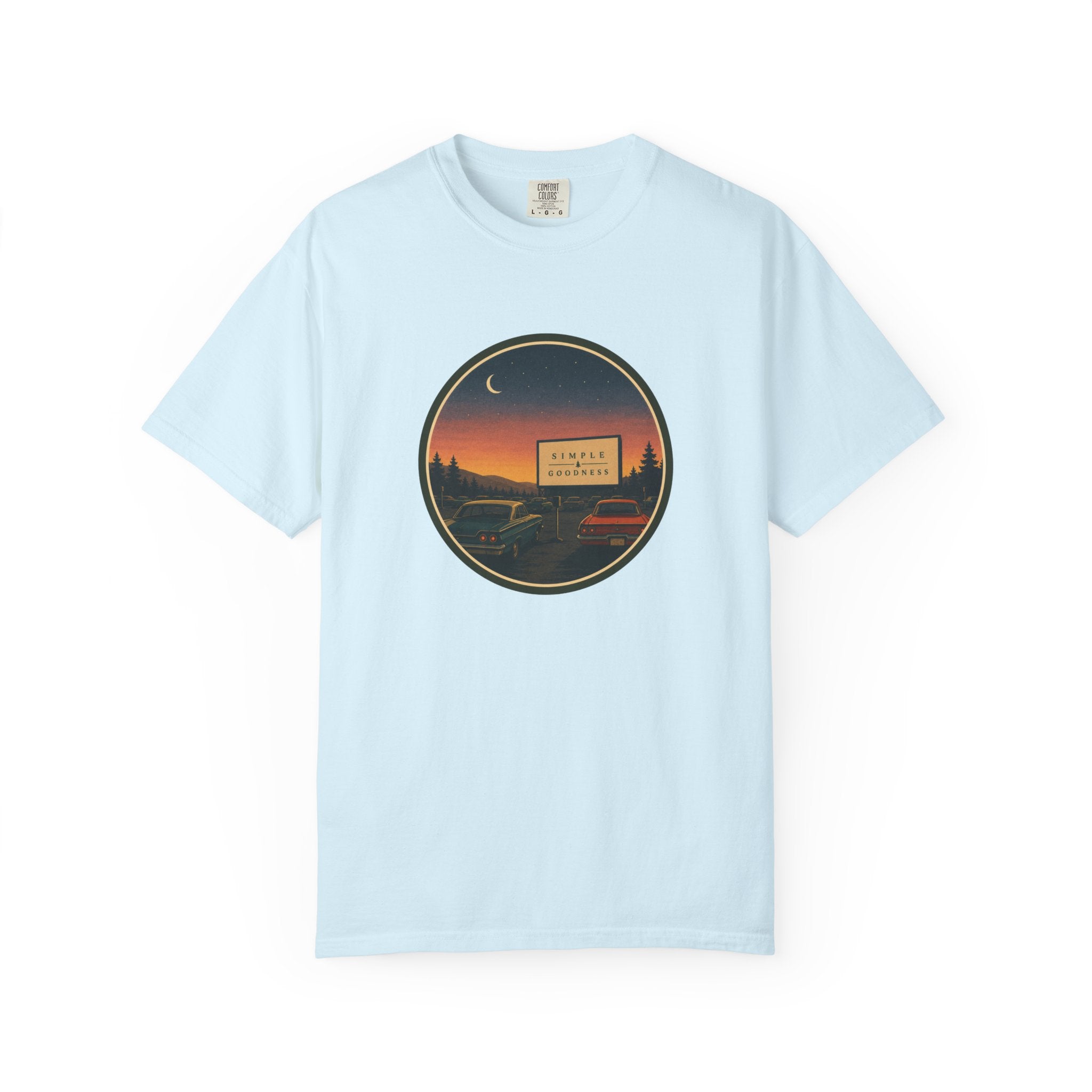 Vintage Drive-In Movie T-Shirt — Scenic Retro Outdoors Tee