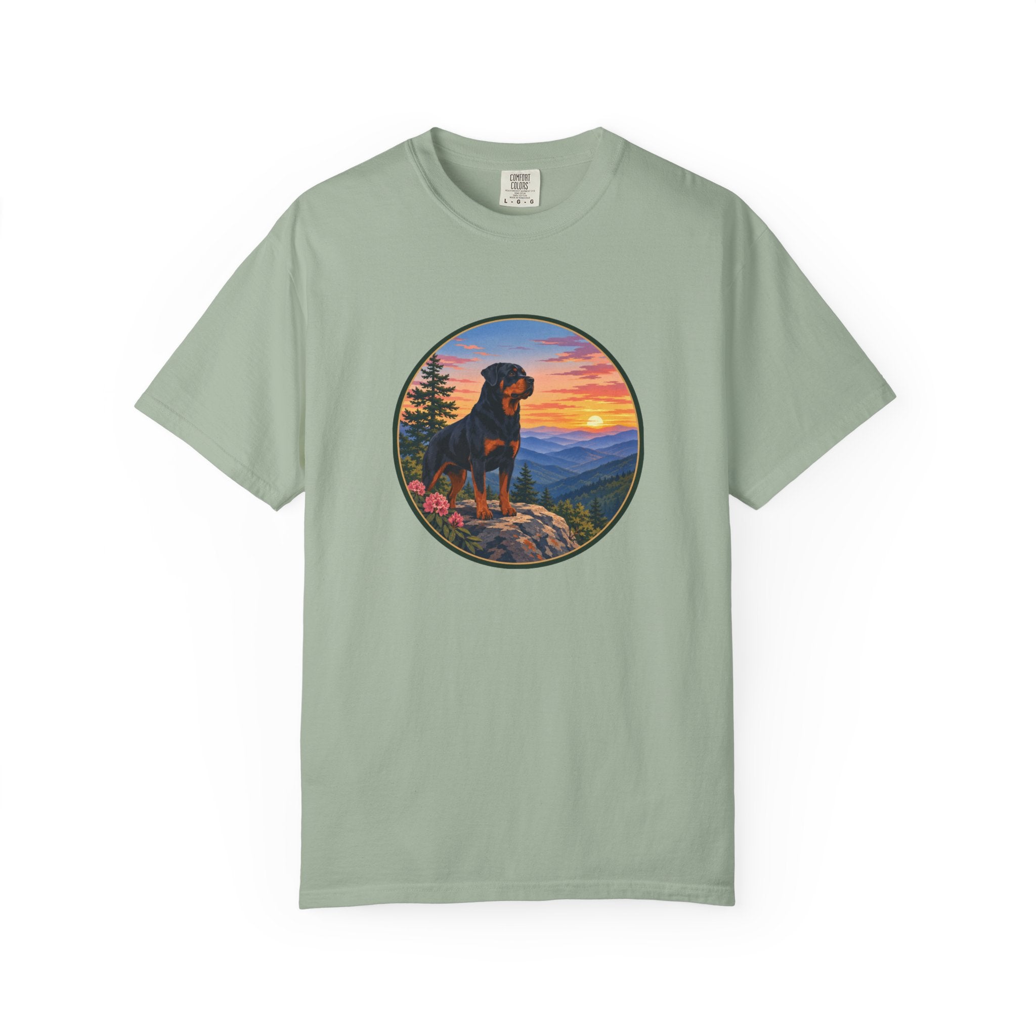 Rottweiler Mountain Sunset T-Shirt