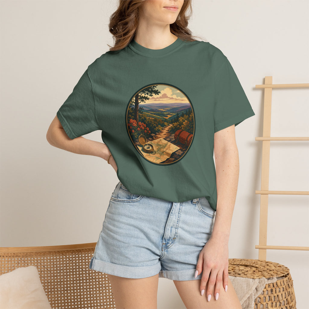 Backpacking Trail Tee - Scenic Mountain Vista T-Shirt