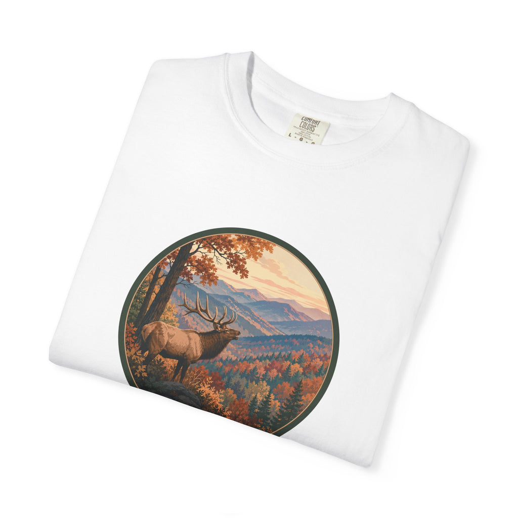 Elk Mountain Landscape T-Shirt — Scenic Wilderness Graphic Tee