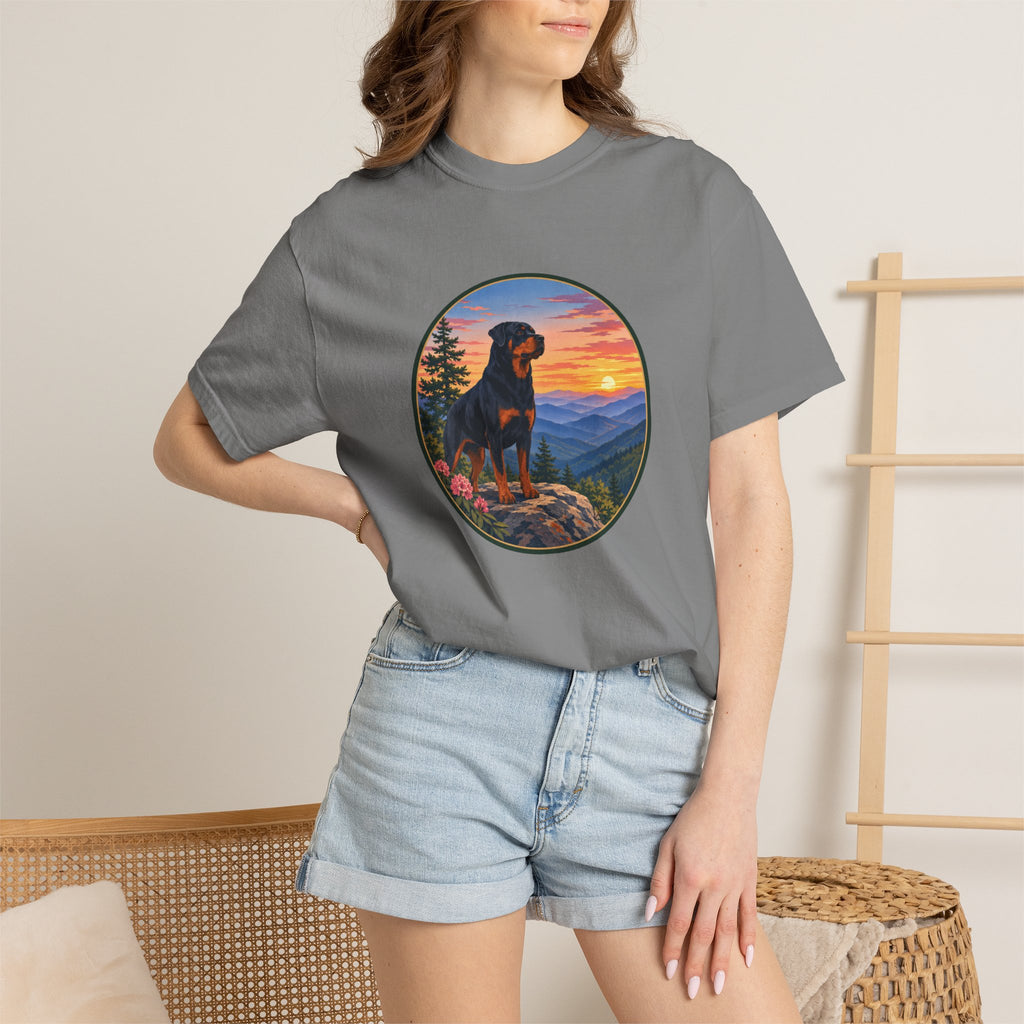 Rottweiler Mountain Sunset T-Shirt