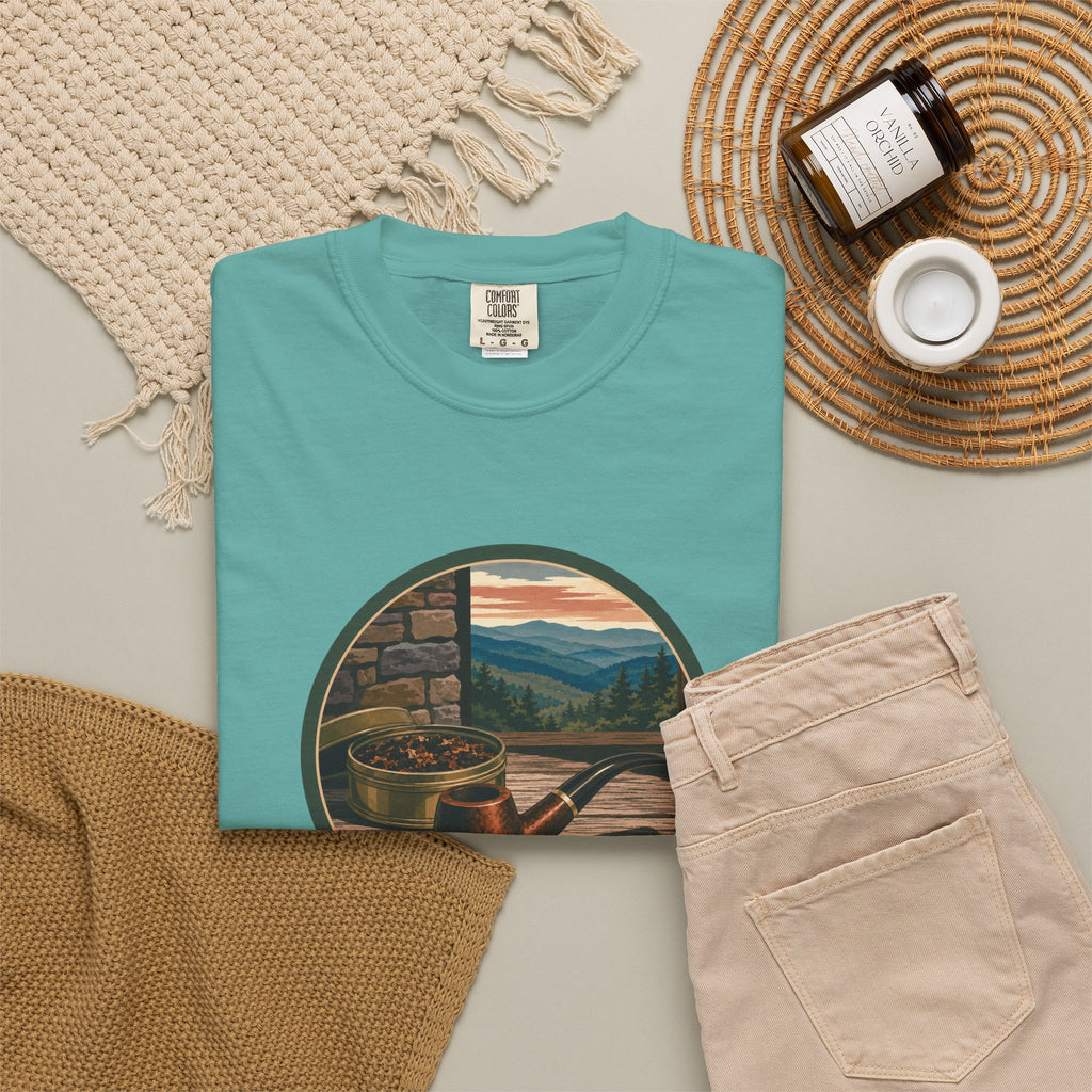 Vintage Tobacco Pipe Circle T-Shirt