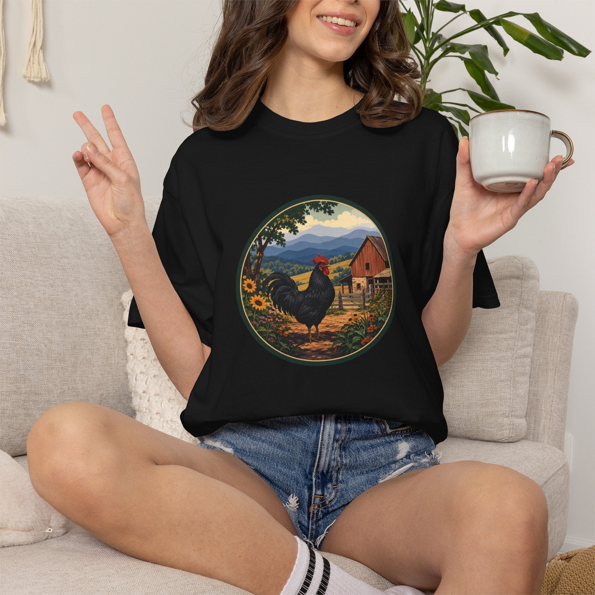 Rooster Farm Circle T-Shirt