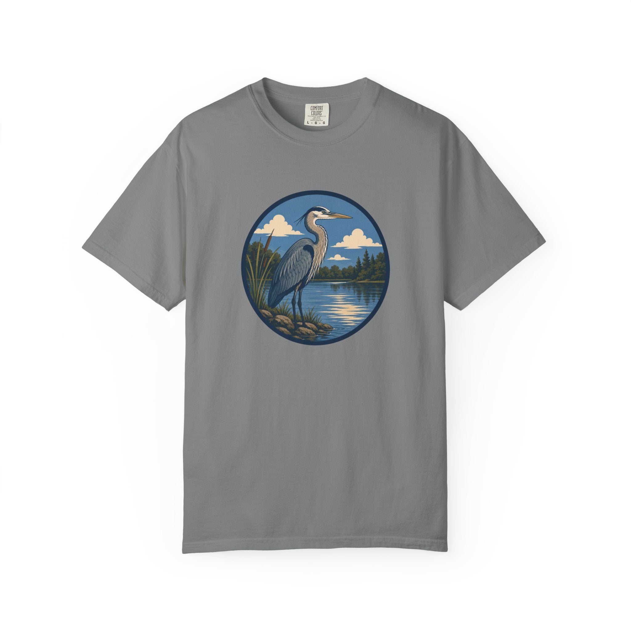 Heron Lake T-Shirt — Scenic Wildlife Nature Tee