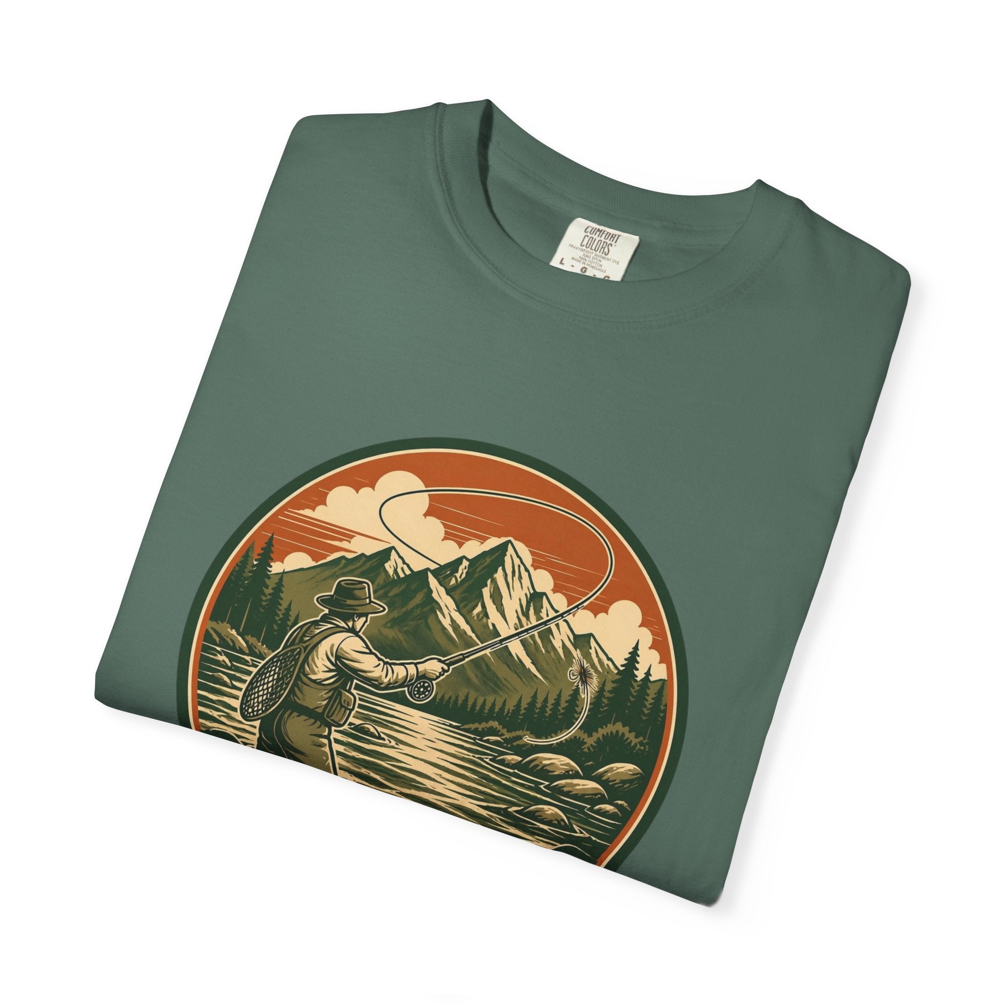 Live to Fish T-Shirt — Vintage Mountain Fly Fishing Graphic Tee