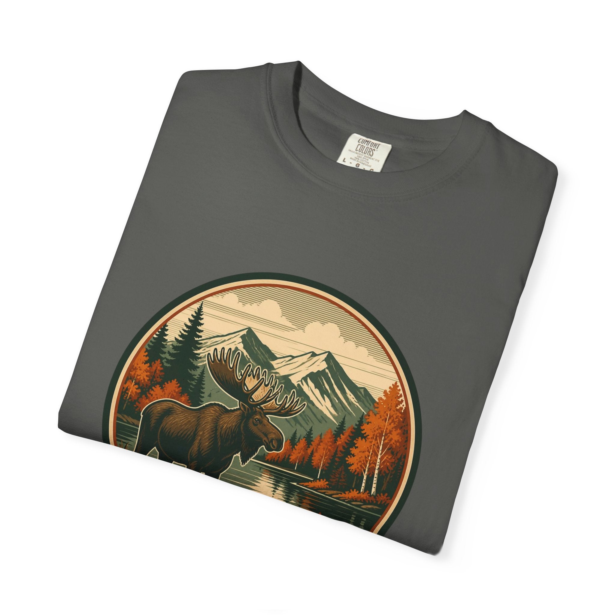 Moose Mountain Scenic T‑Shirt — Vintage Wilderness Camp Tee