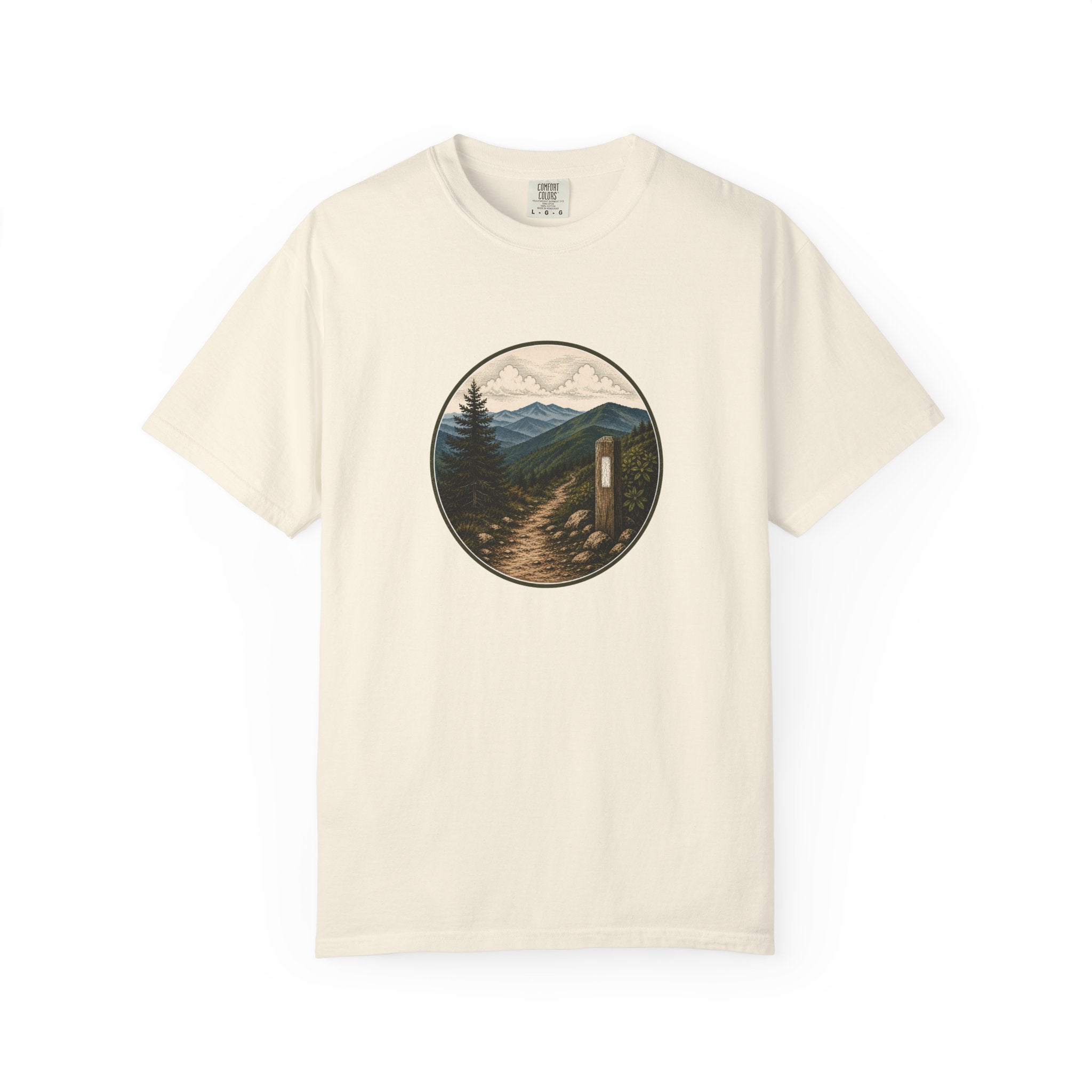 Trailside Scenic T-Shirt — Mountain Path Graphic