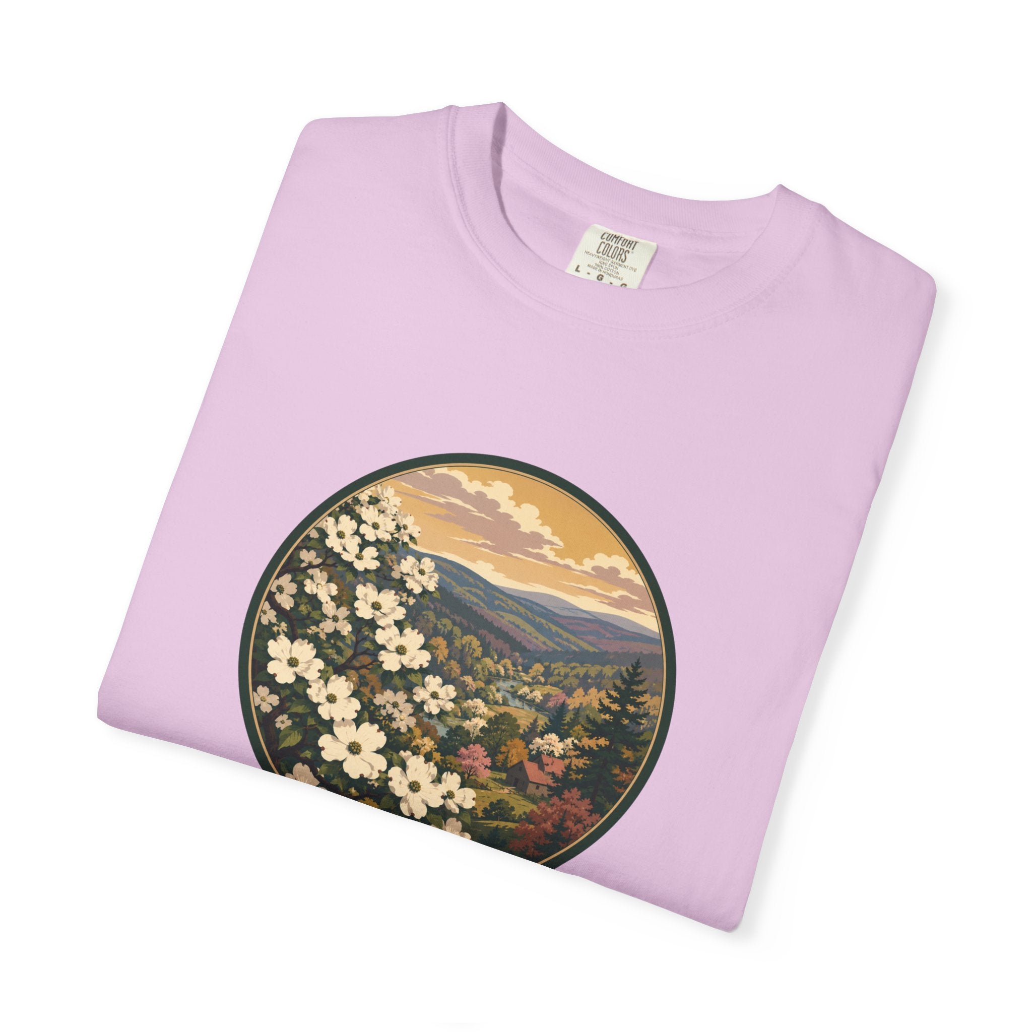 Blue Ridge Blooms T-Shirt — Vintage Wildflower Scenic Tee