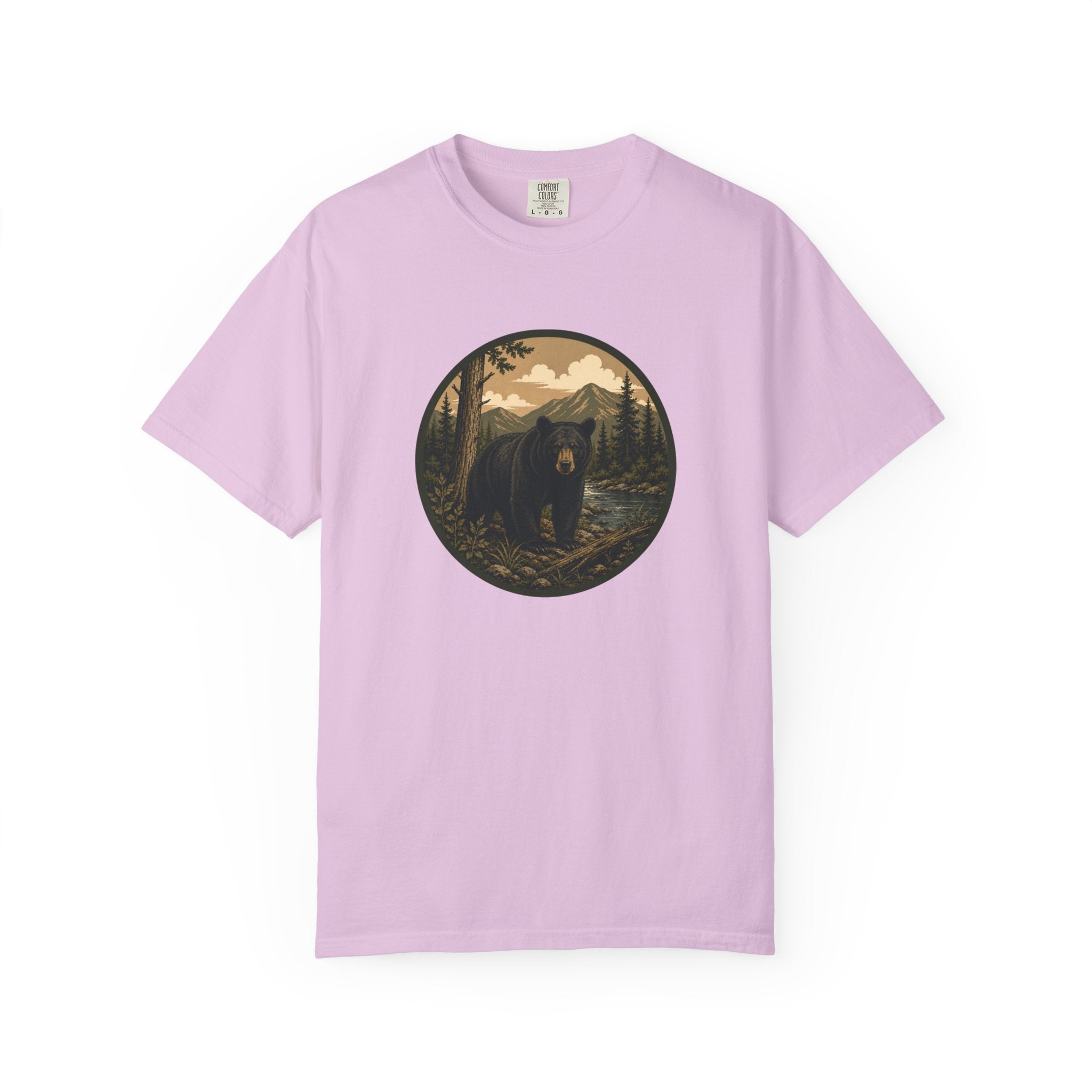Bear Forest Graphic T-Shirt — Vintage Mountain Wilderness Tee
