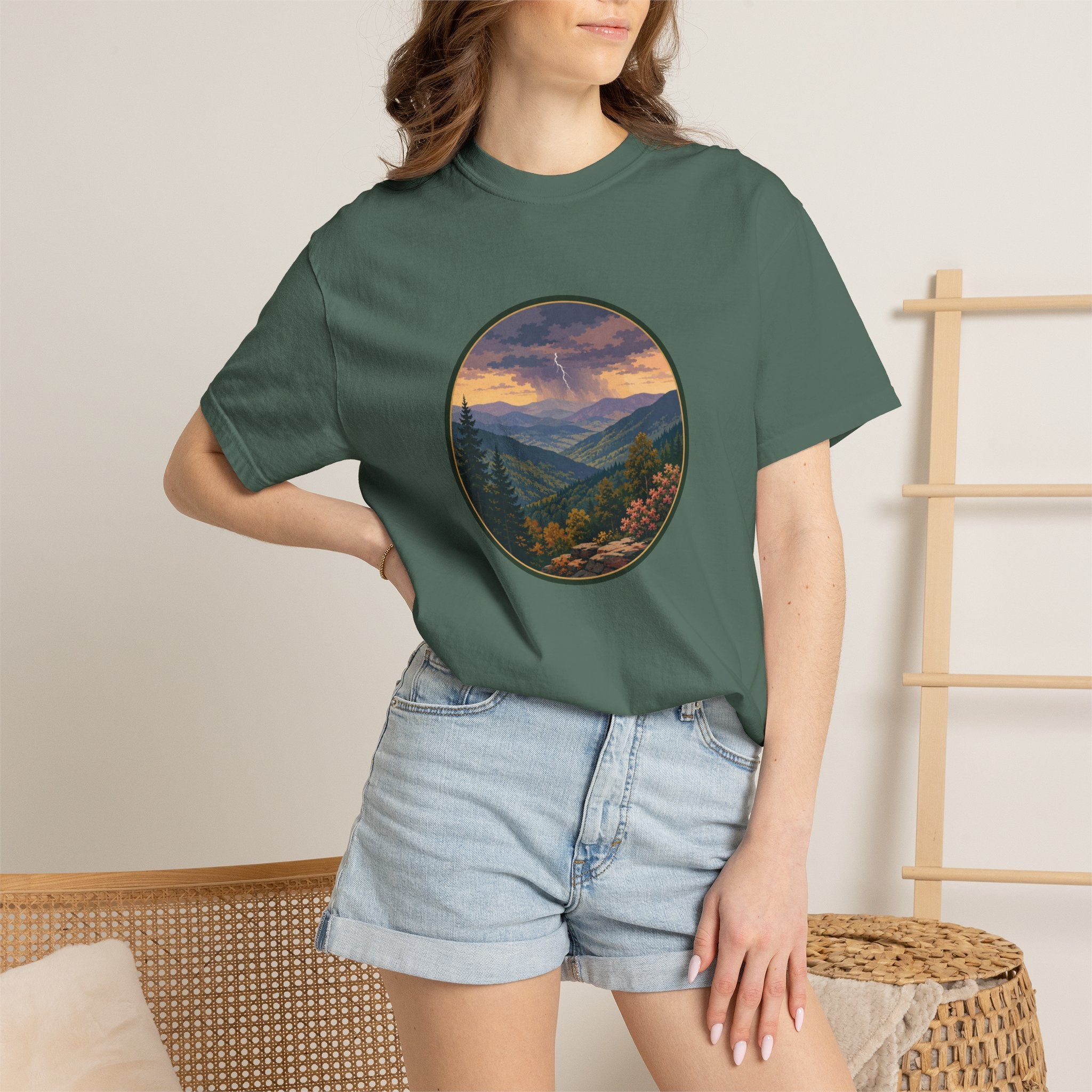 Scenic Blue Ridge Mountain Thunderstorm T-Shirt