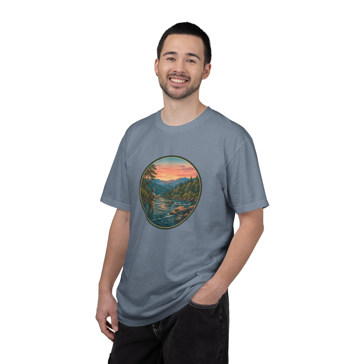 Sunset River Fly Fishing T-Shirt