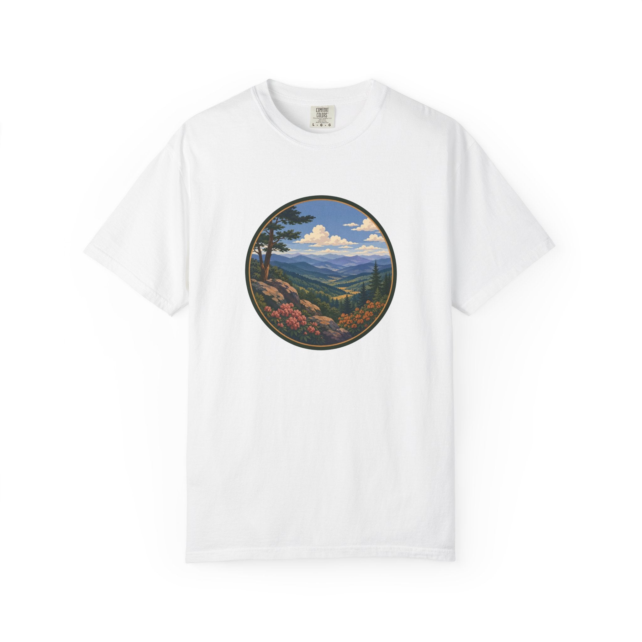 Beautiful Blue Ridge Mountain T-Shirt — Scenic Mountain Landscape Graphic Tee