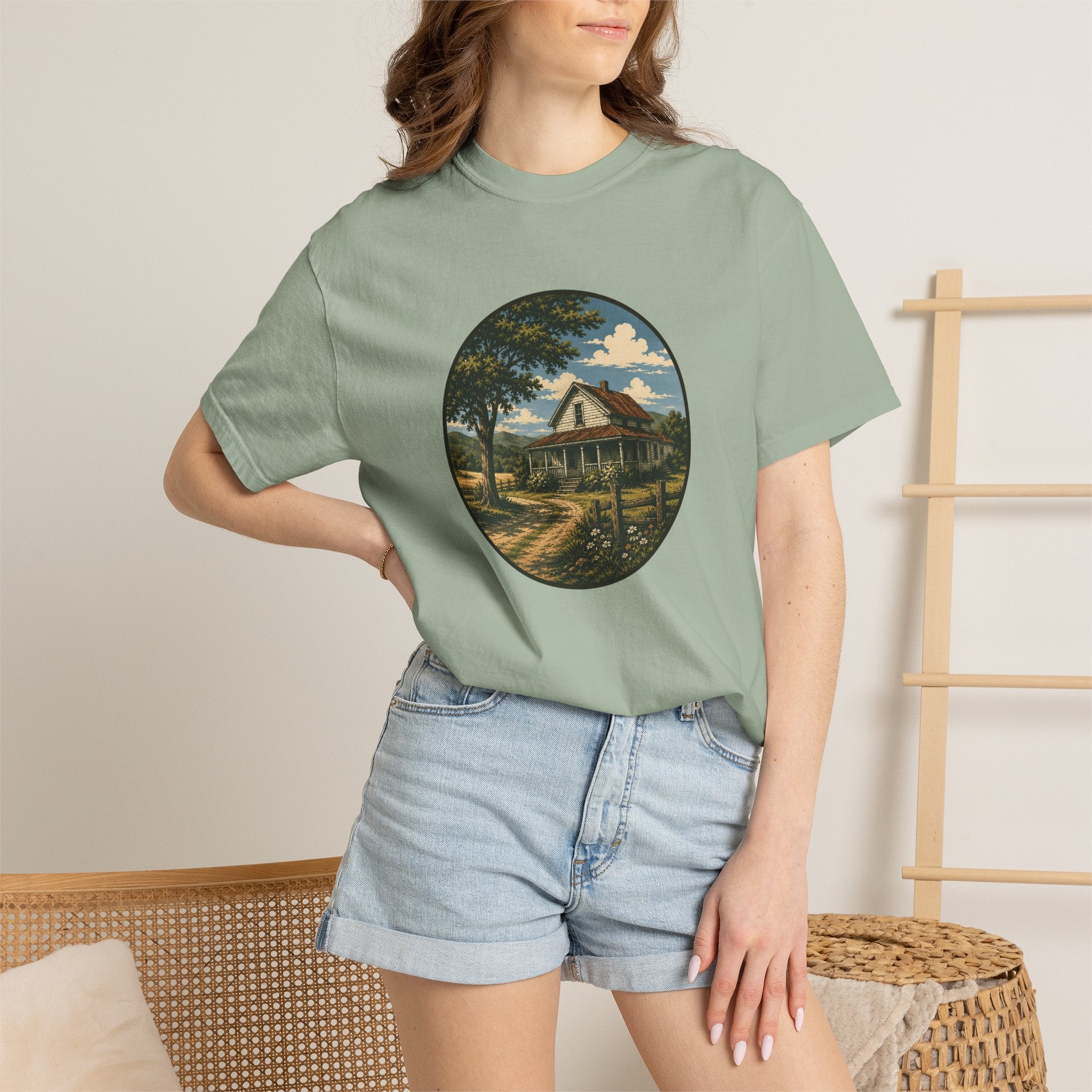 Vintage Country Cottage T-Shirt